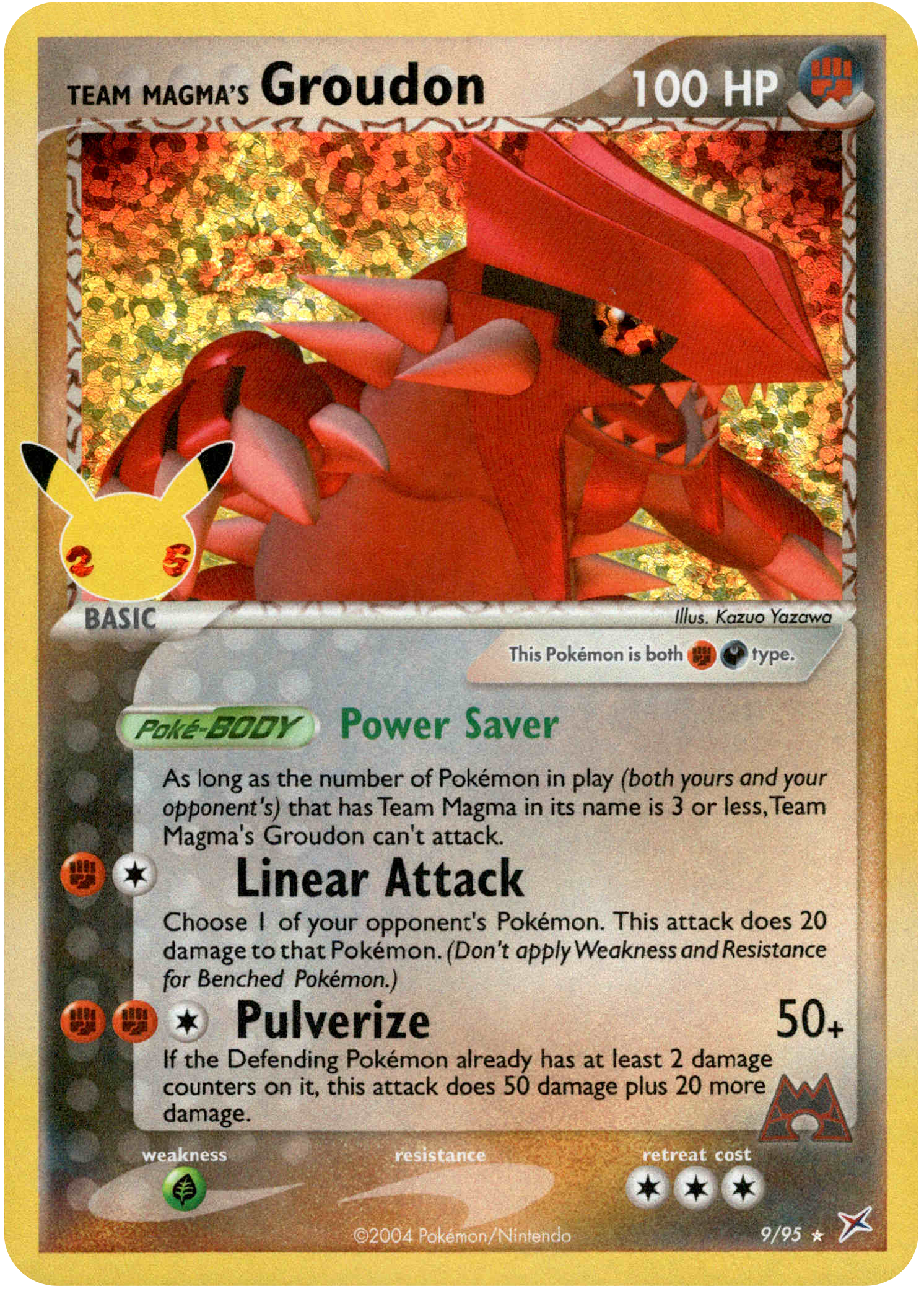 Team Magma's Groudon (Classic Collection) - 9/95 - Celebrations - Holo - Card Cavern