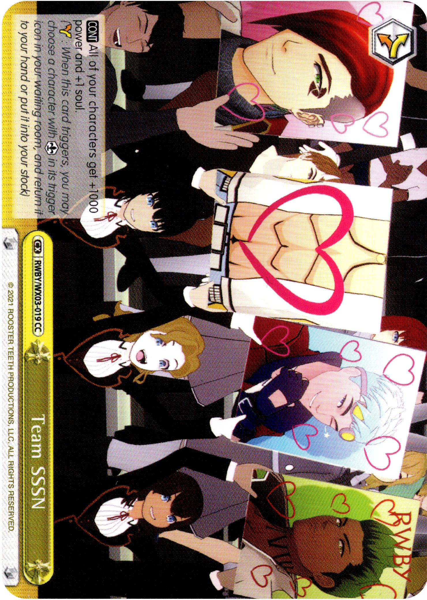 Team SSSN - RWBY/WX03-019 - RWBY - Card Cavern