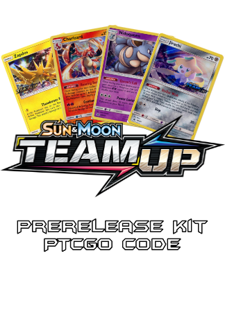 Team Up Prerelease Kit - 1 of 4 promos - PTCGL Code - Card Cavern