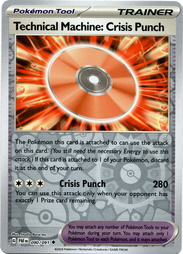 Technical Machine: Crisis Punch - 090/091 - Paldean Fates - Reverse Holo - Card Cavern