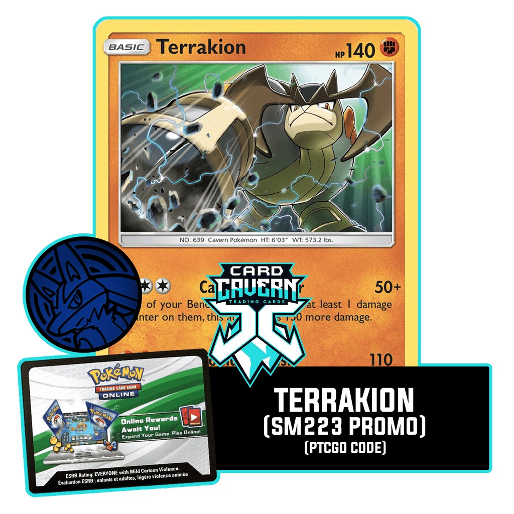 pokemon terrakion card Terrakion SM223 PTCGO Code – Card Cavern Trading Cards, LLC