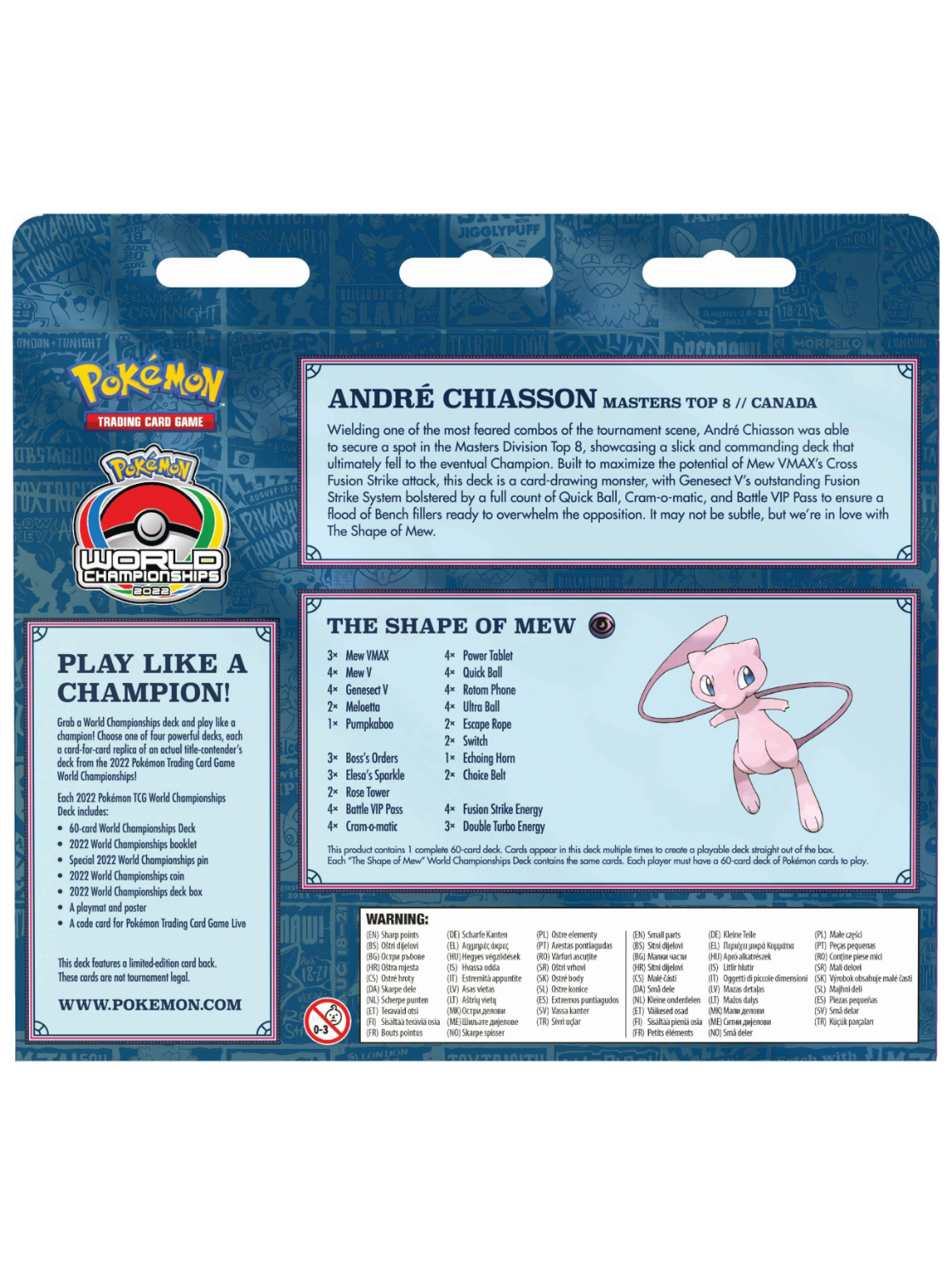 2022 Pokemon TCG World Championships Deck - The Shape of Mew - Card Cavern