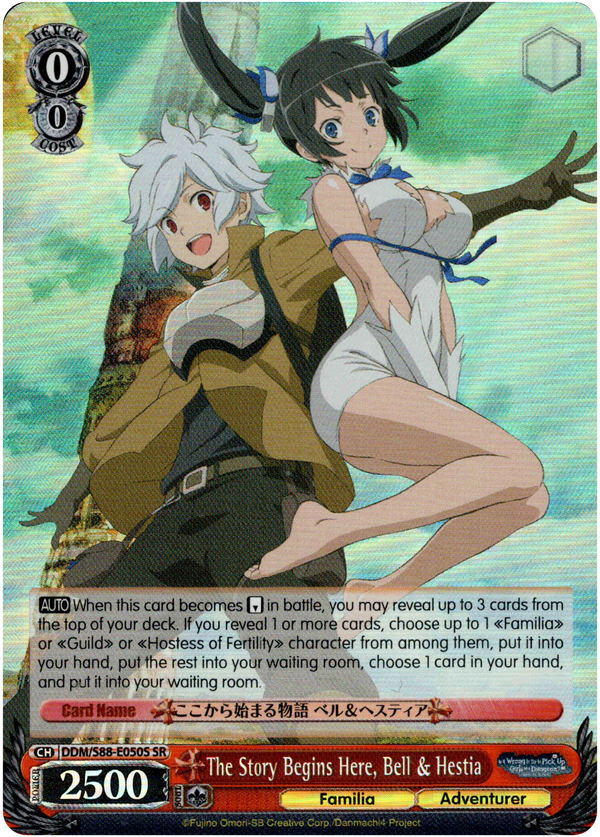 The Story Begins Here, Bell & Hestia - DDM/S88-E050S SR - Is it Wrong to Try to Pick Up Girls in a Dungeon? - Card Cavern