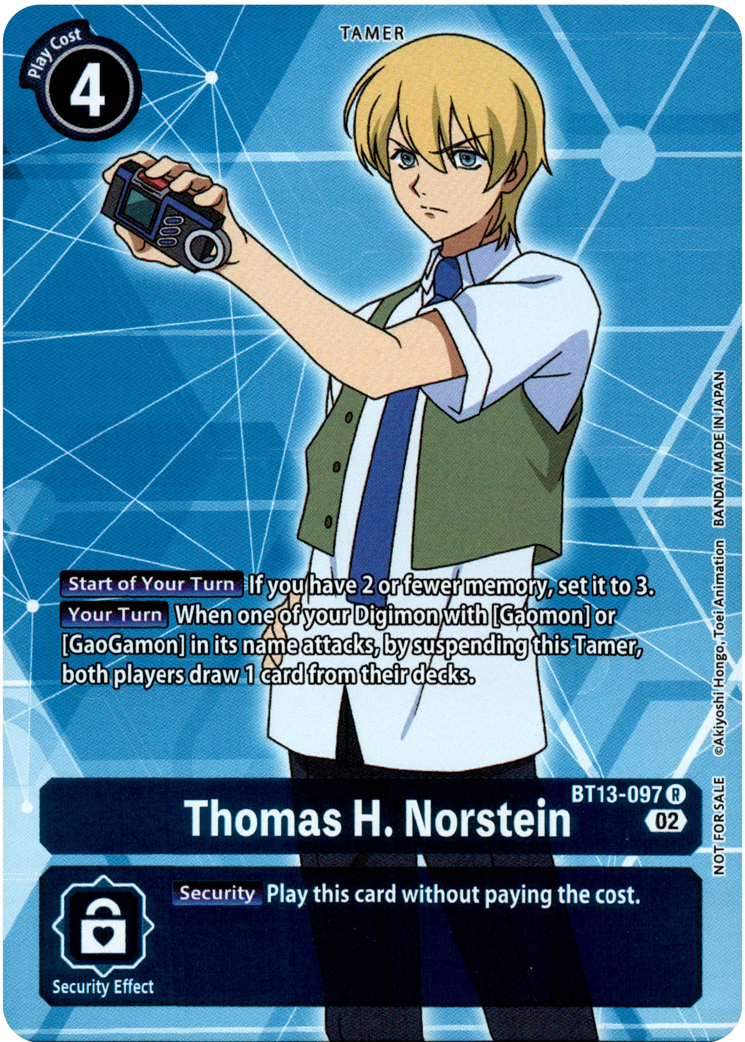 Thomas H. Norstein Box Topper - BT13-097 R - Versus Royal Knight - Foil - Card Cavern
