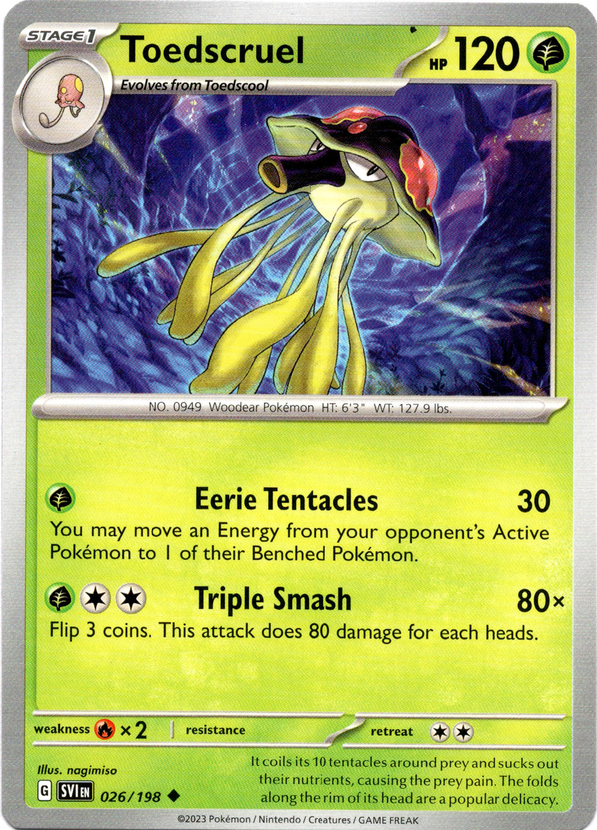 Toedscruel - 026/198 - Scarlet & Violet - Card Cavern