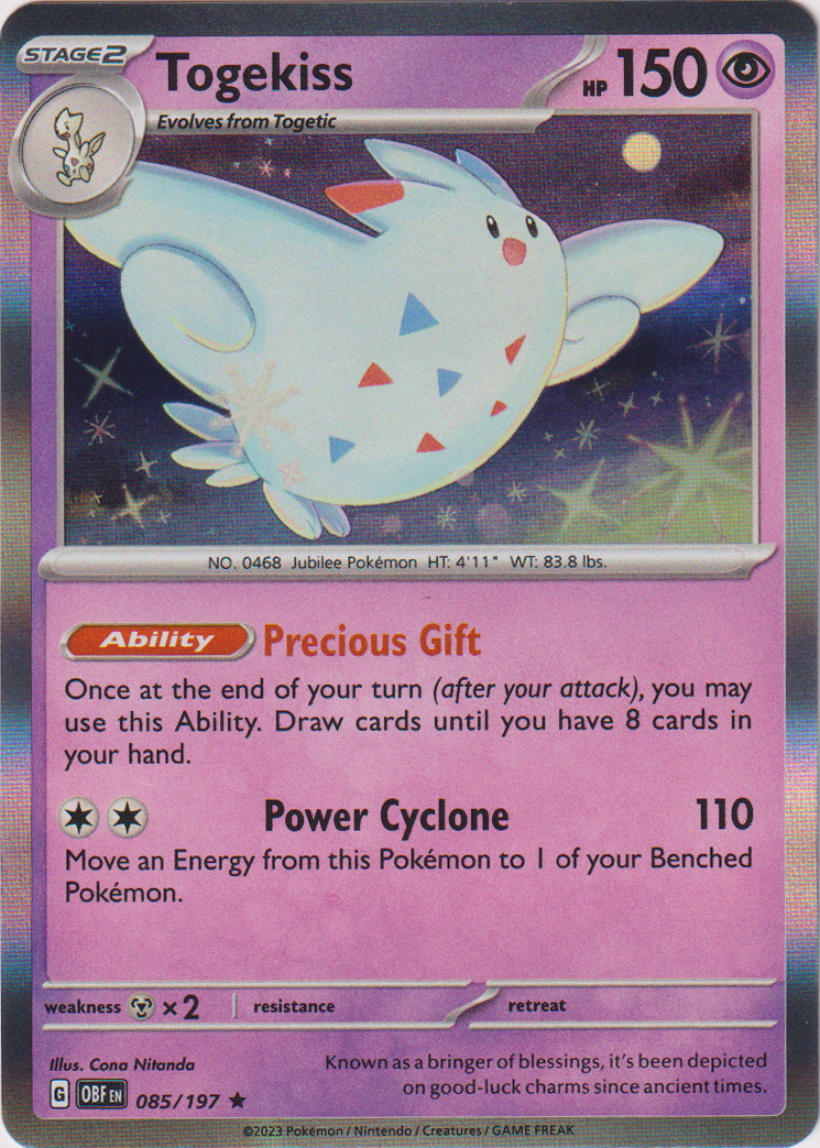 Pokemon Togekiss-EX Card Pokemon TCG: Togekiss-EX Holo Card (83/122) - XY Breakpoint  Set, Fairy Type, 170 HP Most Valuable Cards In Xy Breakpoint