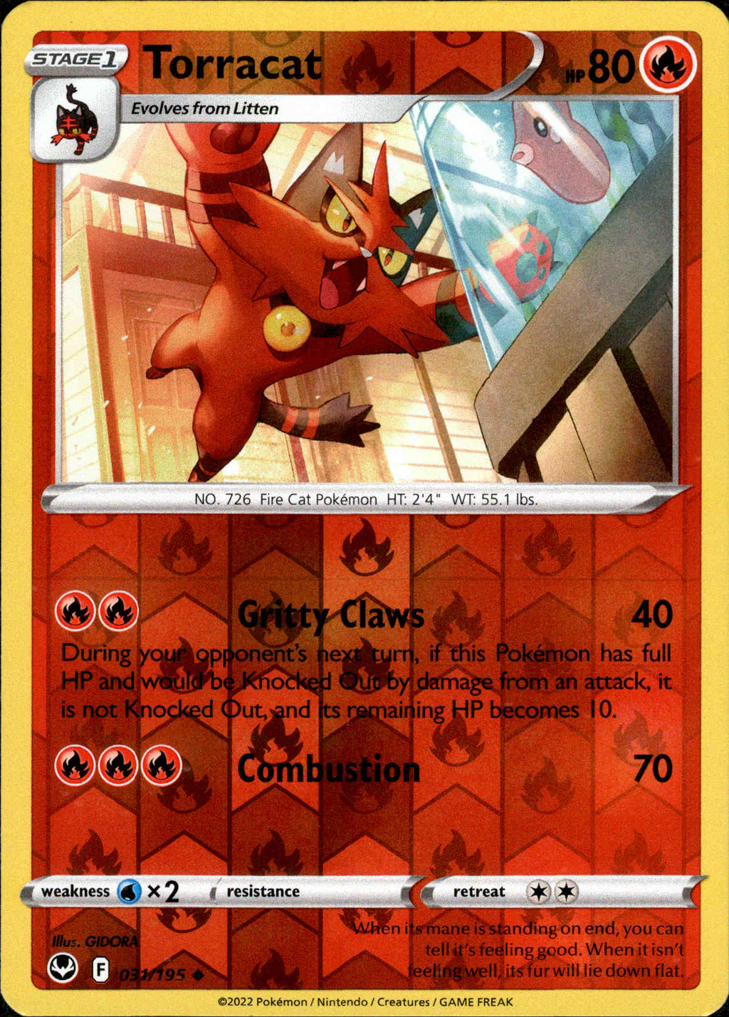 pokemon torracat card Torracat - 031/195 - Silver Tempest