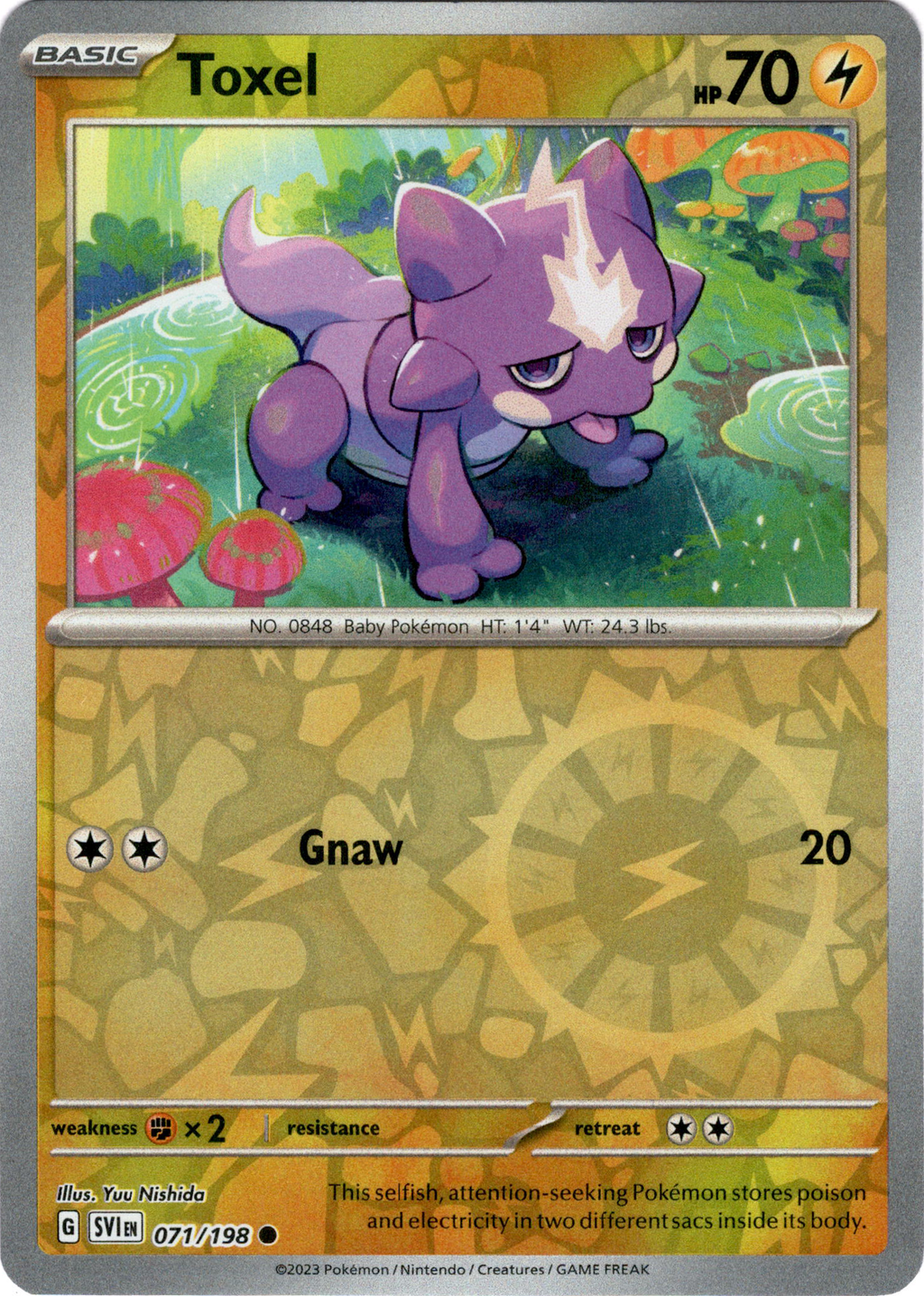 Toxel - 071/198 - Scarlet & Violet - Reverse Holo – Card Cavern