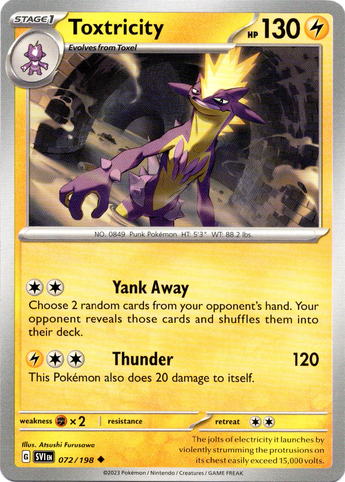 Toxtricity - 072/198 - Scarlet & Violet - Card Cavern