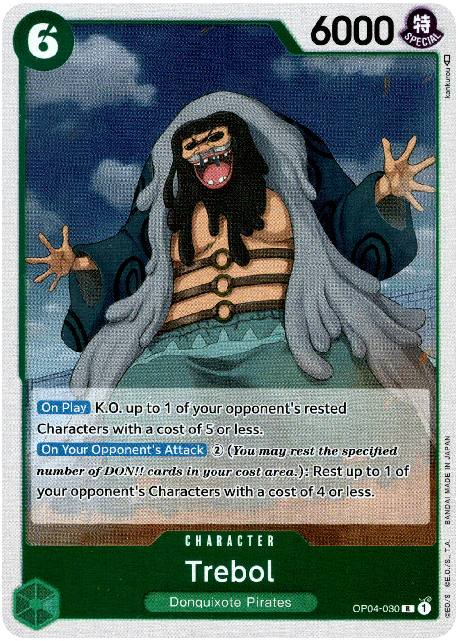 Trebol - OP04-030 R - Kingdoms of Intrigue - Foil - Card Cavern