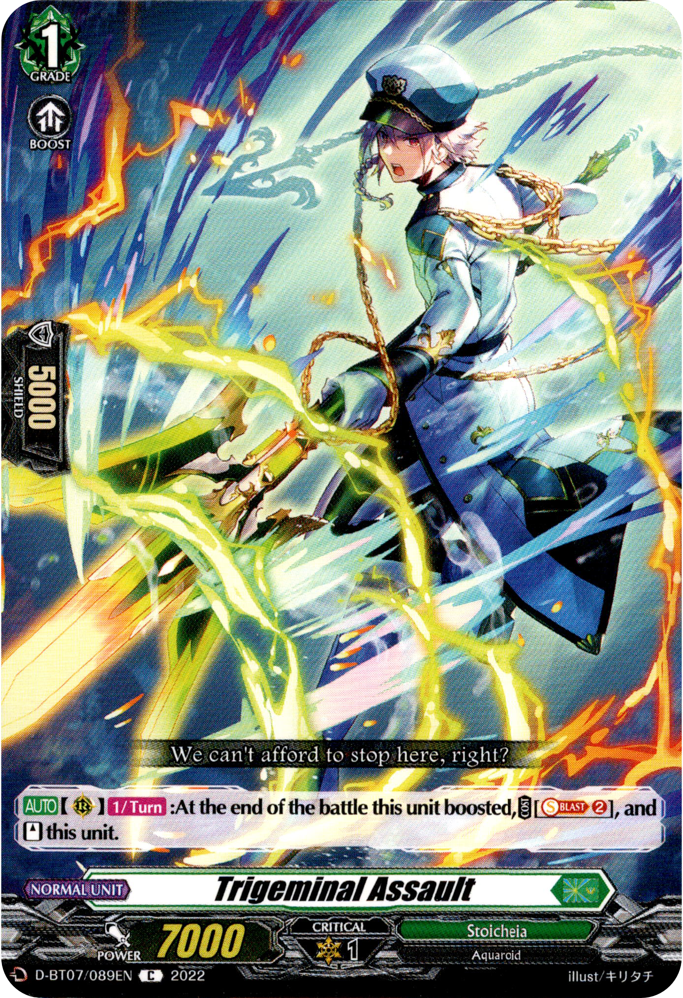 Trigeminal Assault - D-BT07/089EN - Raging Flames Against Emerald Storm - Card Cavern