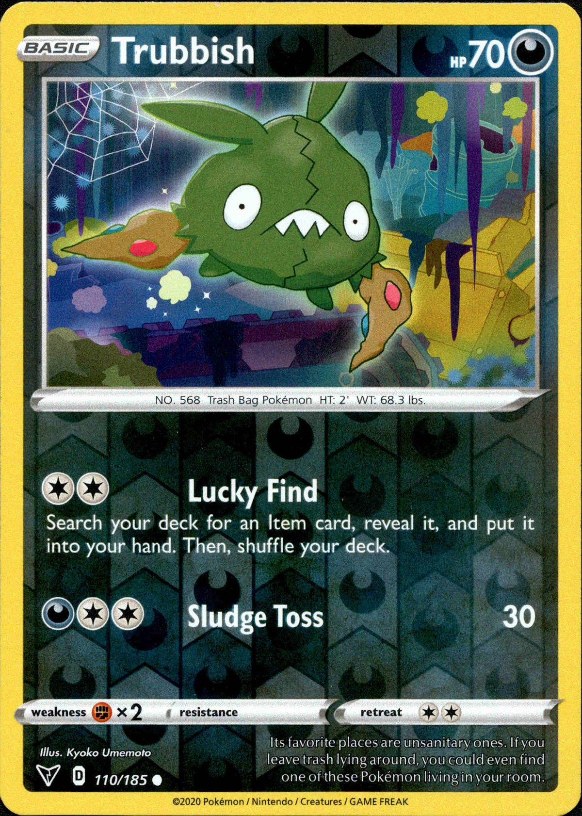Trubbish - 110/185 - Vivid Voltage - Reverse Holo - Card Cavern