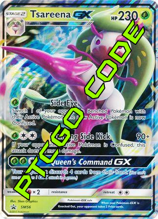 Tsareena GX SM56 PTCGO Code – Card Cavern Trading Cards, LLC