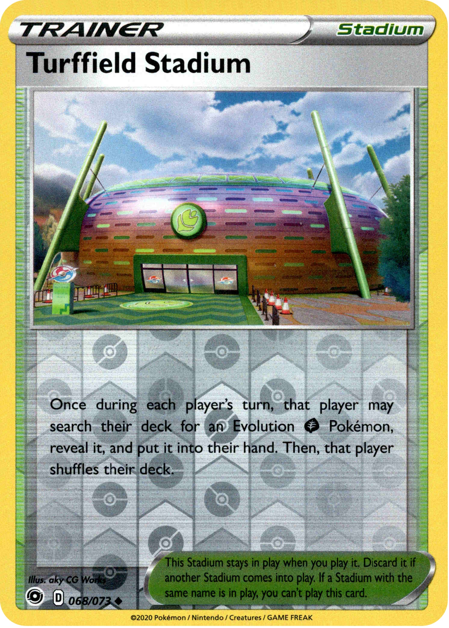 Turffield Stadium - 68/73 - Champion's Path - Reverse Holo - Card Cavern