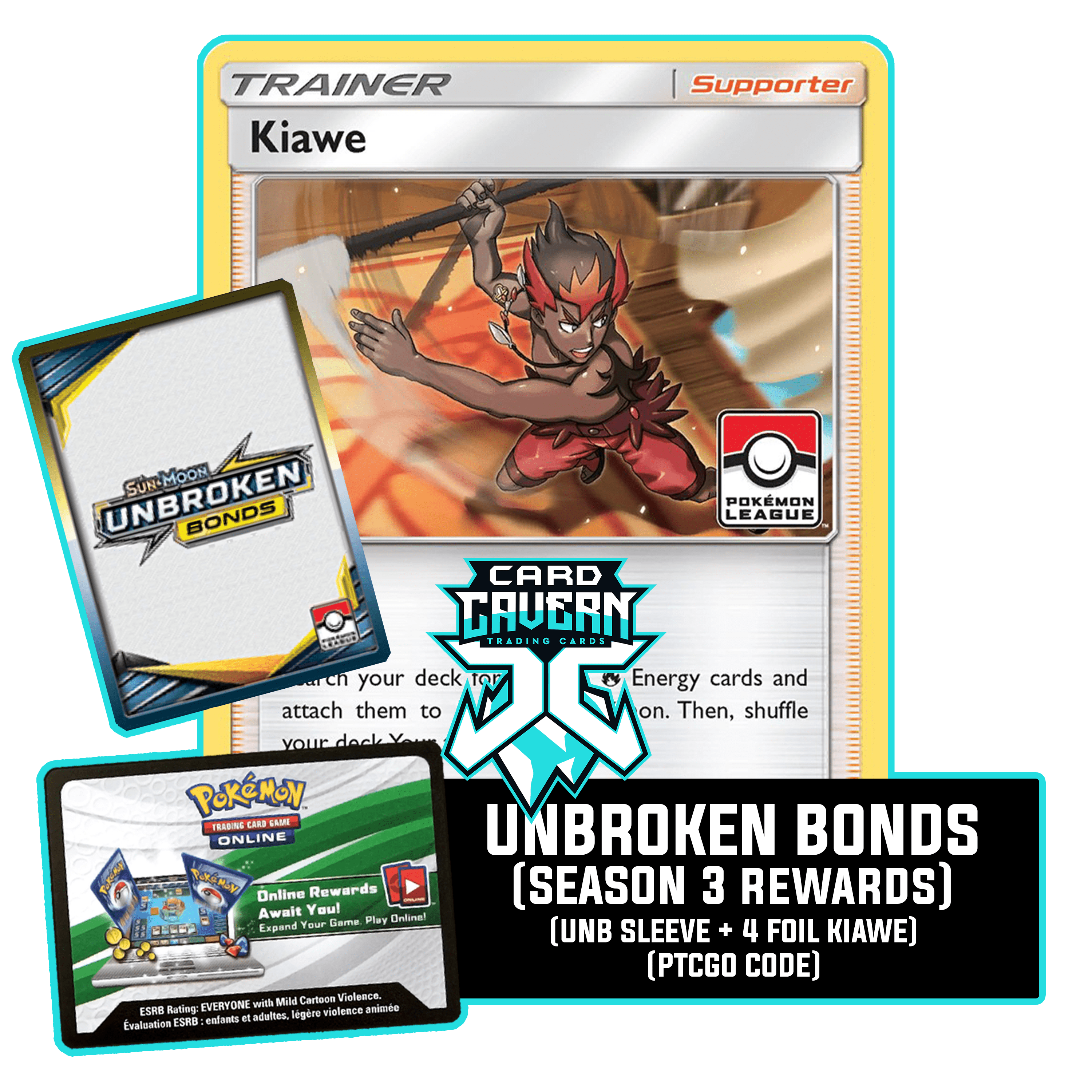 Unbroken Bonds Season 3 PTCGO Code - Card Cavern