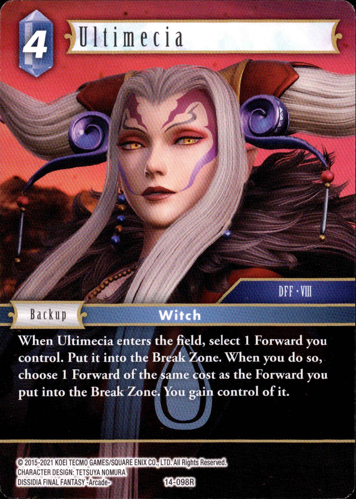 Ultimecia - 14-098R - Opus XIV - Card Cavern
