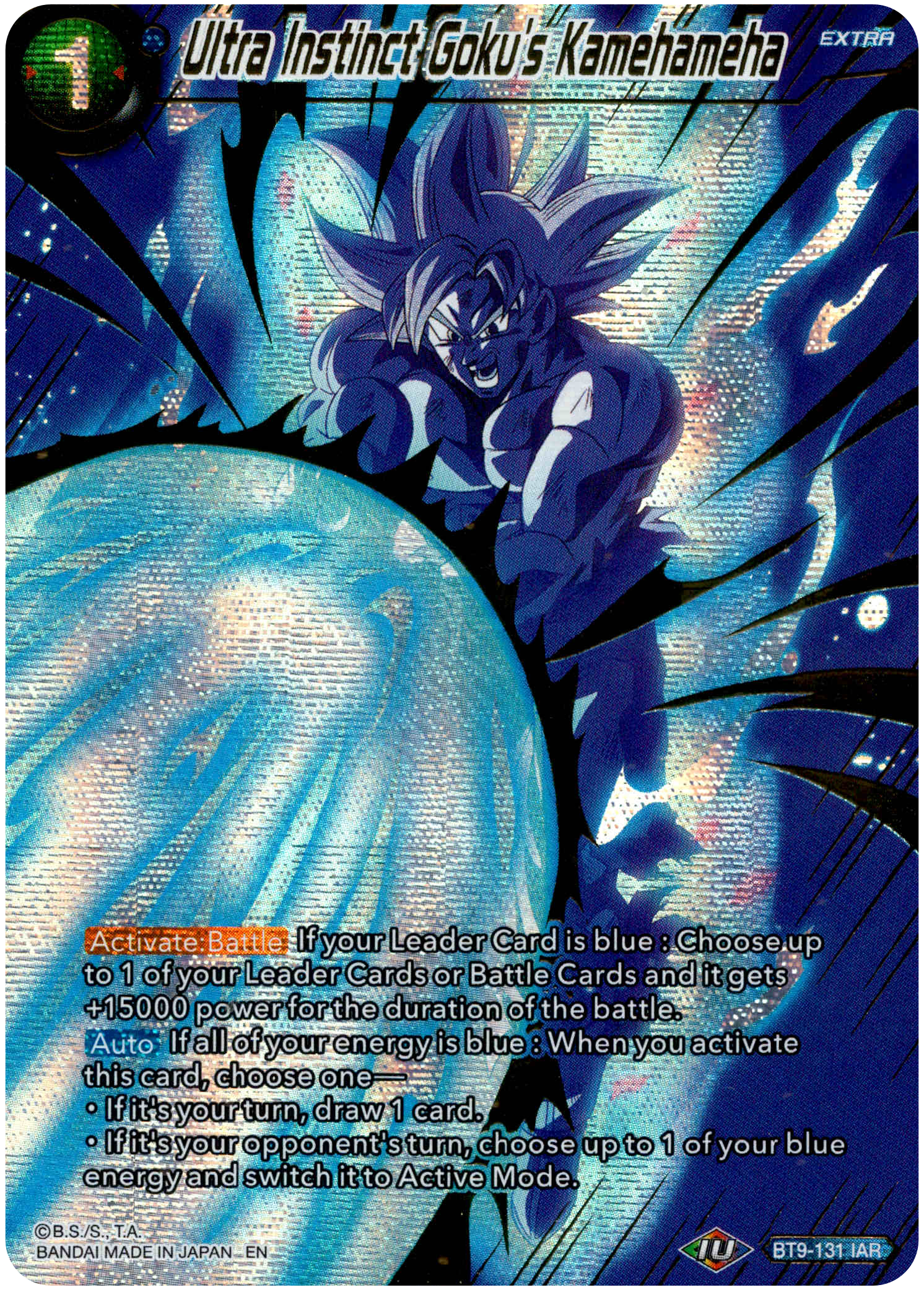 Ultra Instinct Goku's Kamehameha - BT9-131 - Theme Selection - Foil - Card Cavern