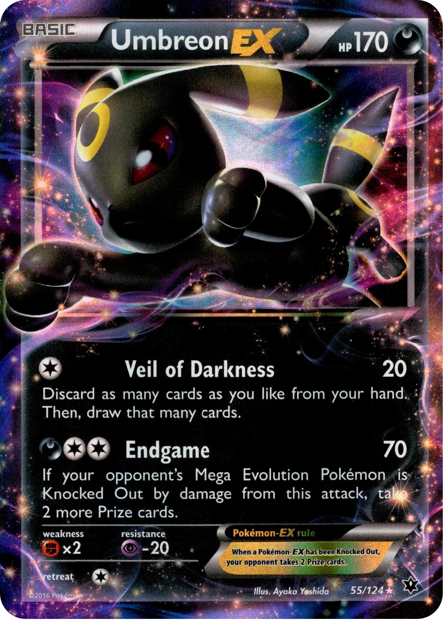 Umbreon EX - 55/124 - Fates Collide - Holo - Card Cavern