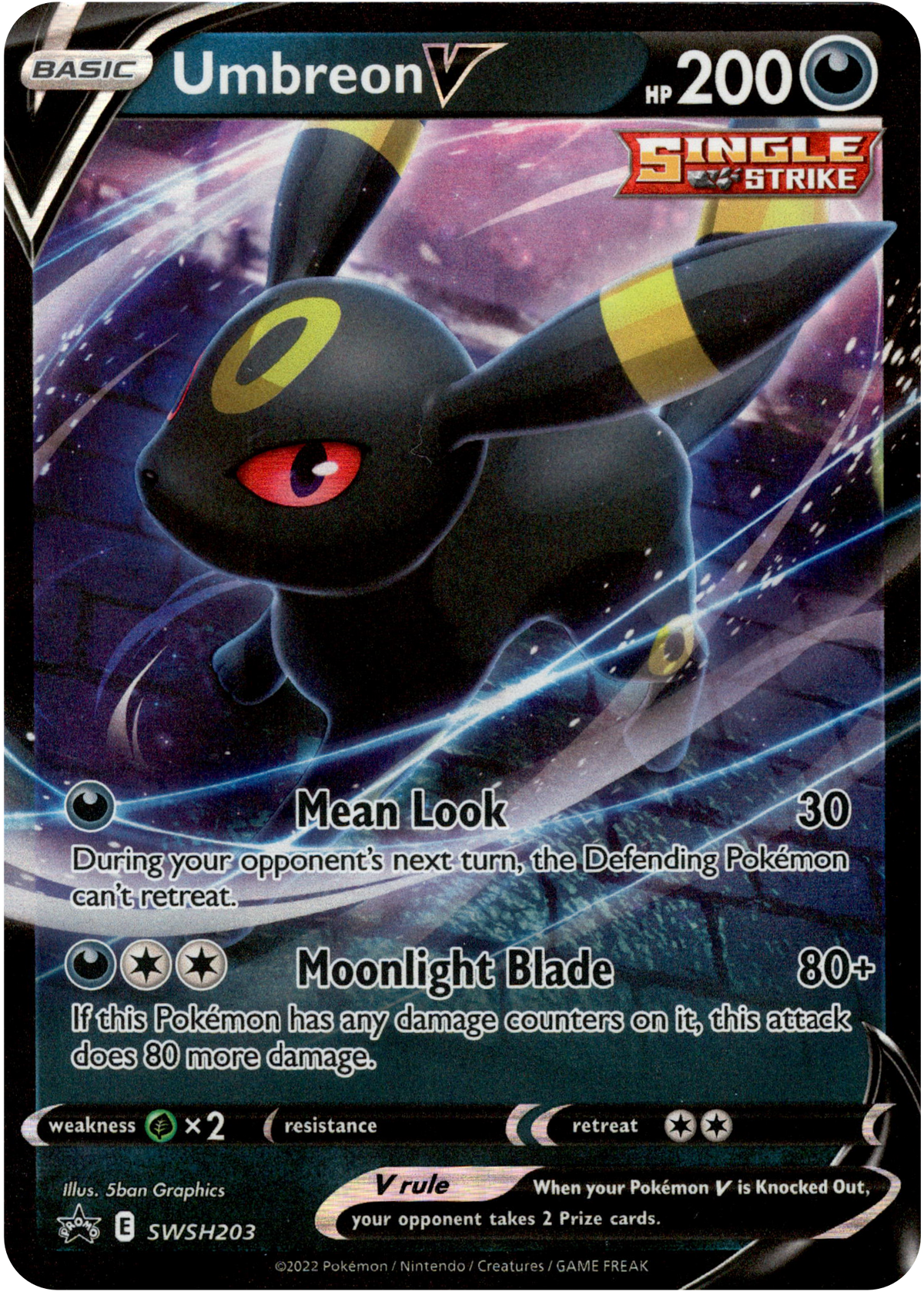 Umbreon V - SWSH203 - Sword & Shield Promo - Card Cavern