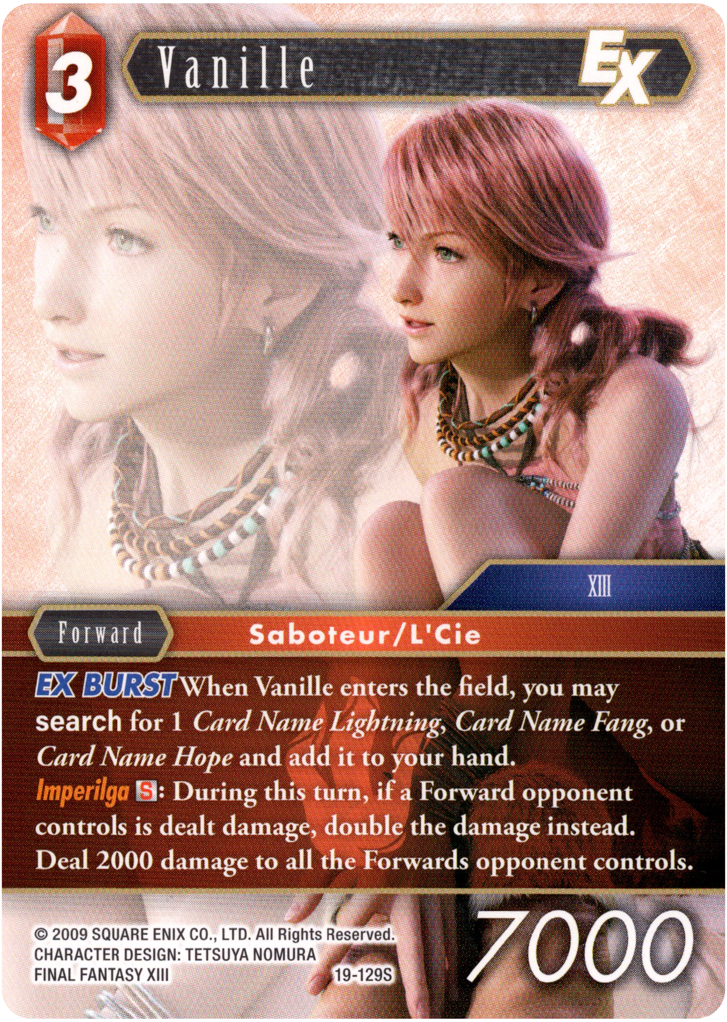 Vanille EX - 19-129S - From Nightmares - Card Cavern