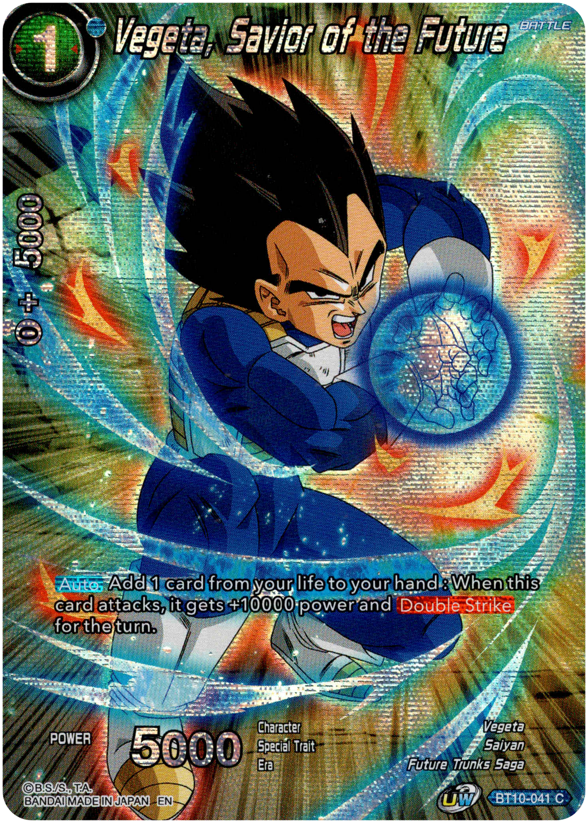 Vegeta, Savior of the Future - BT10-041 - Theme Selection - Foil - Card Cavern