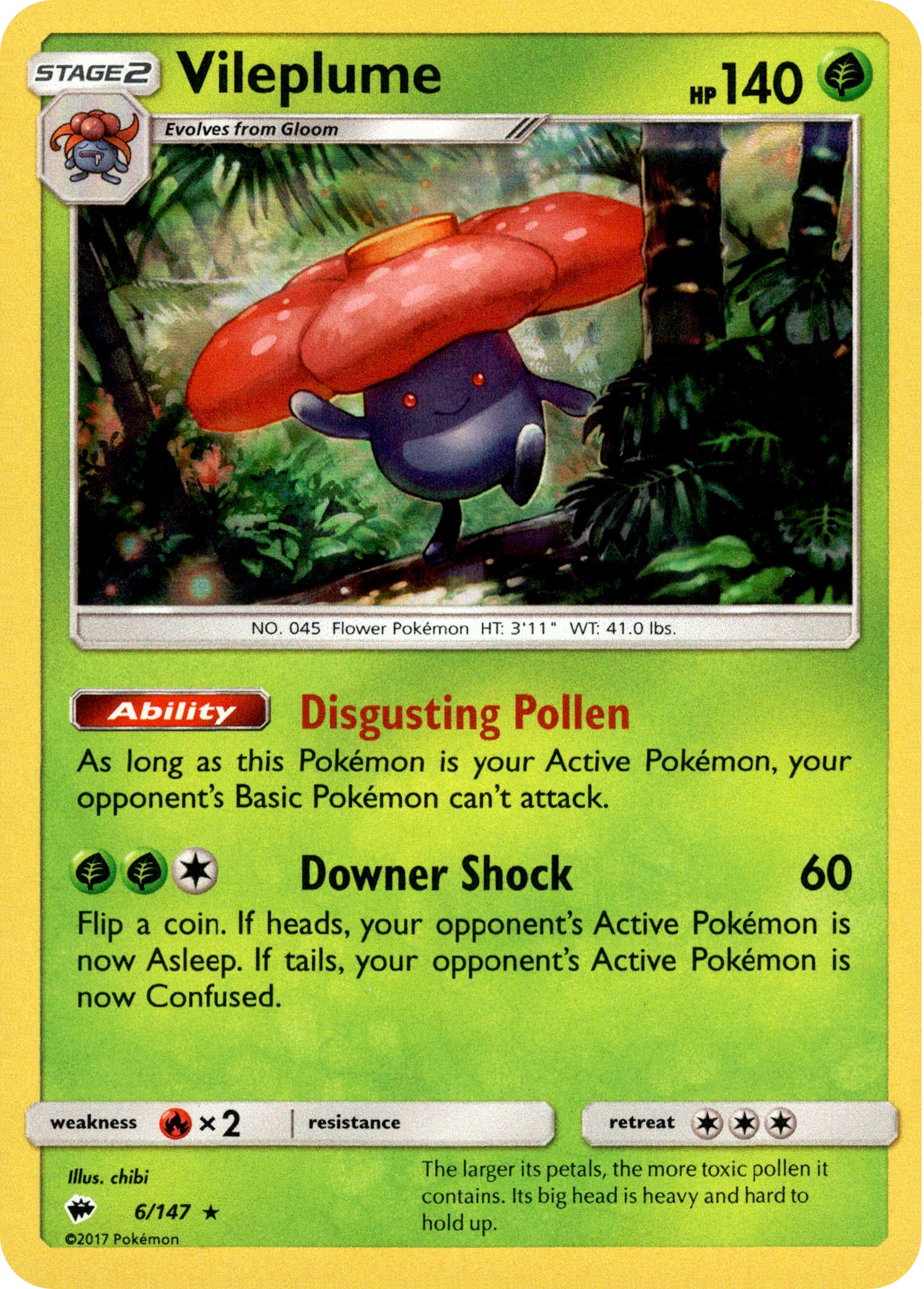 Vileplume - 6/147 - Burning Shadows - Holo - Card Cavern