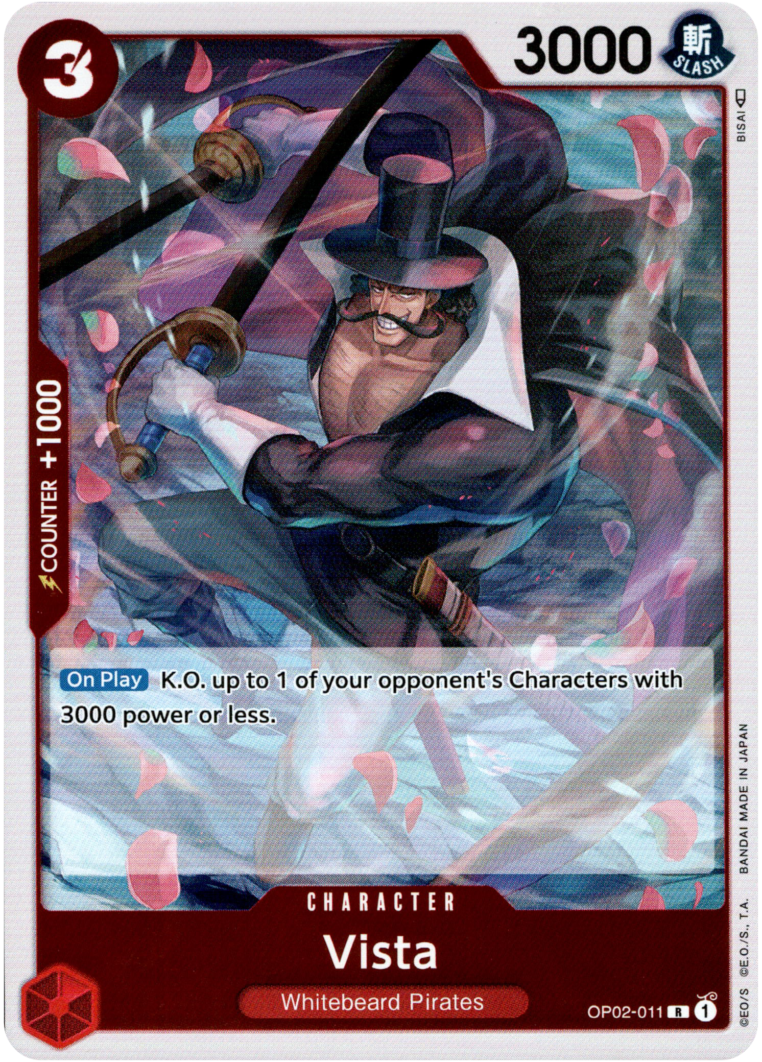 Vista - OP02-011 - Paramount War - Foil - Card Cavern
