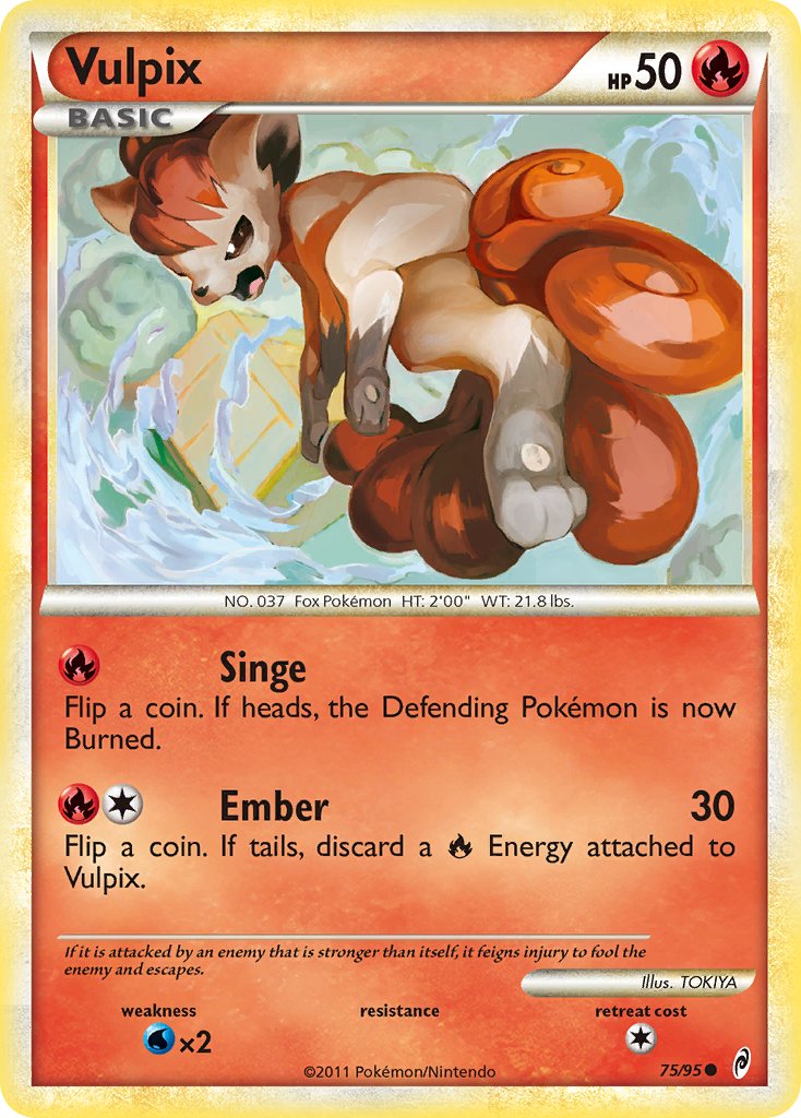 Vulpix - 75/95 - Call of Legends - Card Cavern