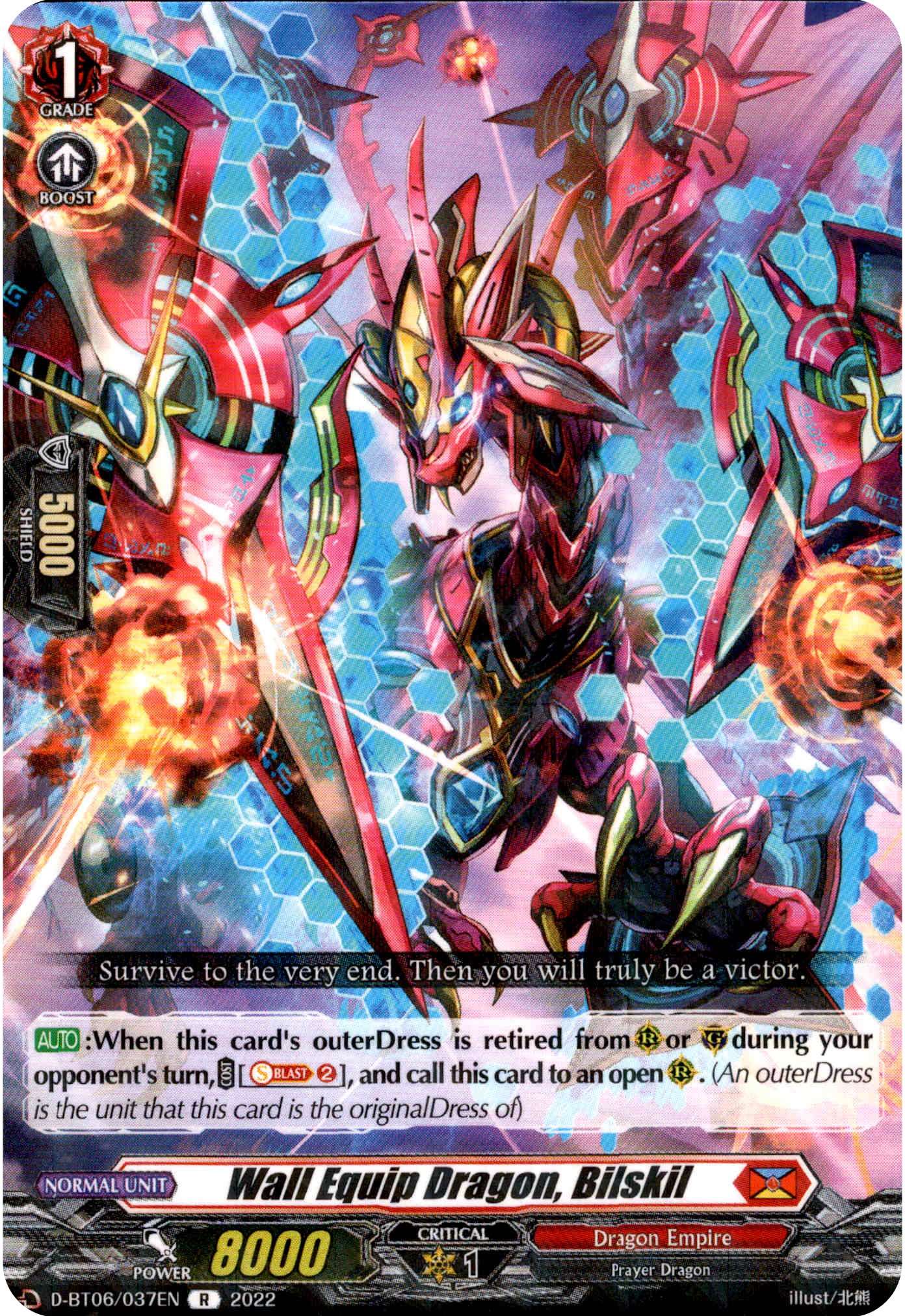 Wall Equip Dragon, Bilskil - D-BT06/037EN - Blazing Dragon Reborn - Card Cavern