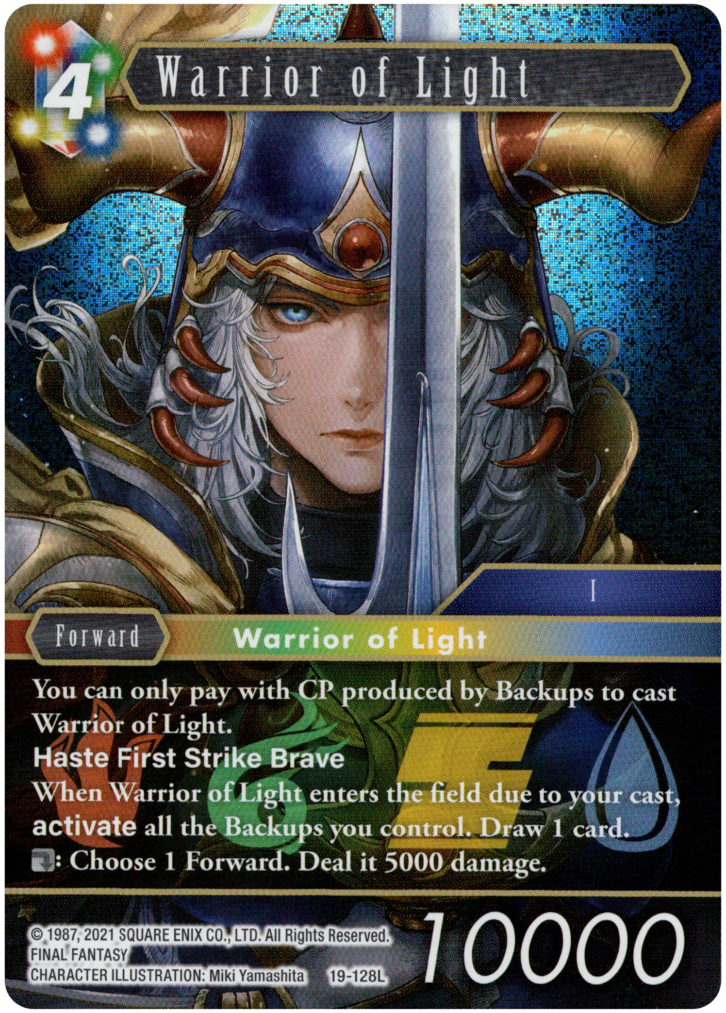 Warrior of Light - 19-128L - From Nightmares - Foil - Card Cavern
