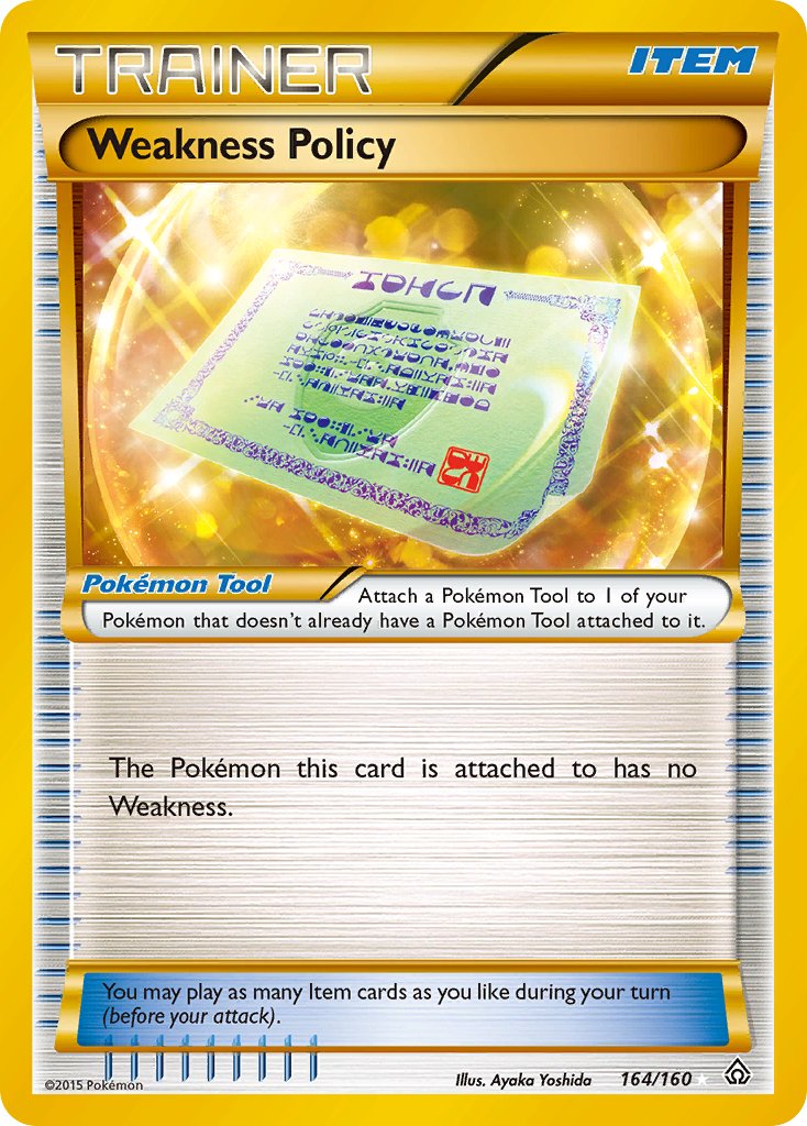Weakness Policy Secret Rare - 164/160 - Primal Clash - Holo - Card Cavern