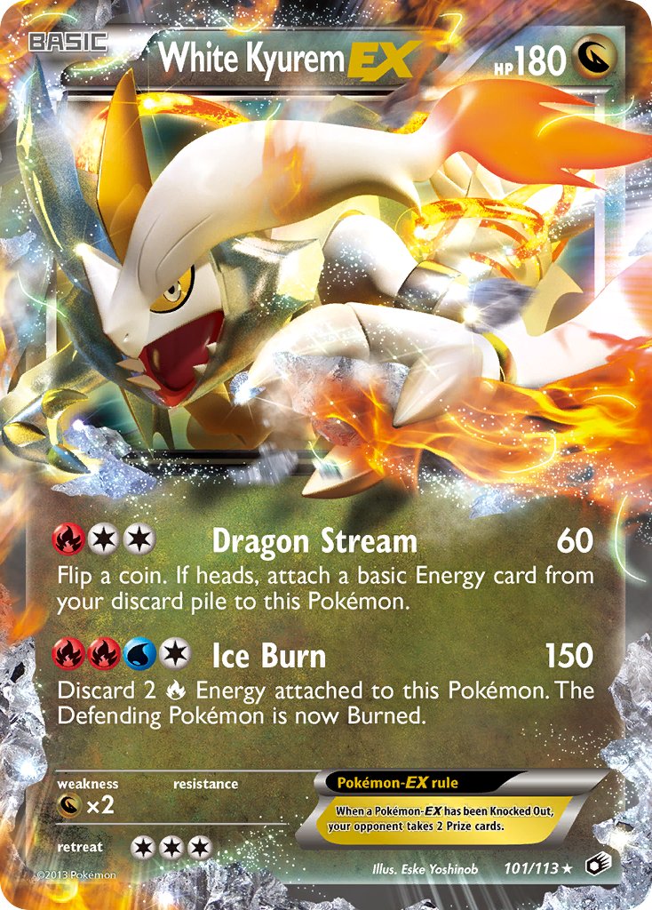 White Kyurem EX - 101/113 - Legendary Treasures - Holo - Card Cavern