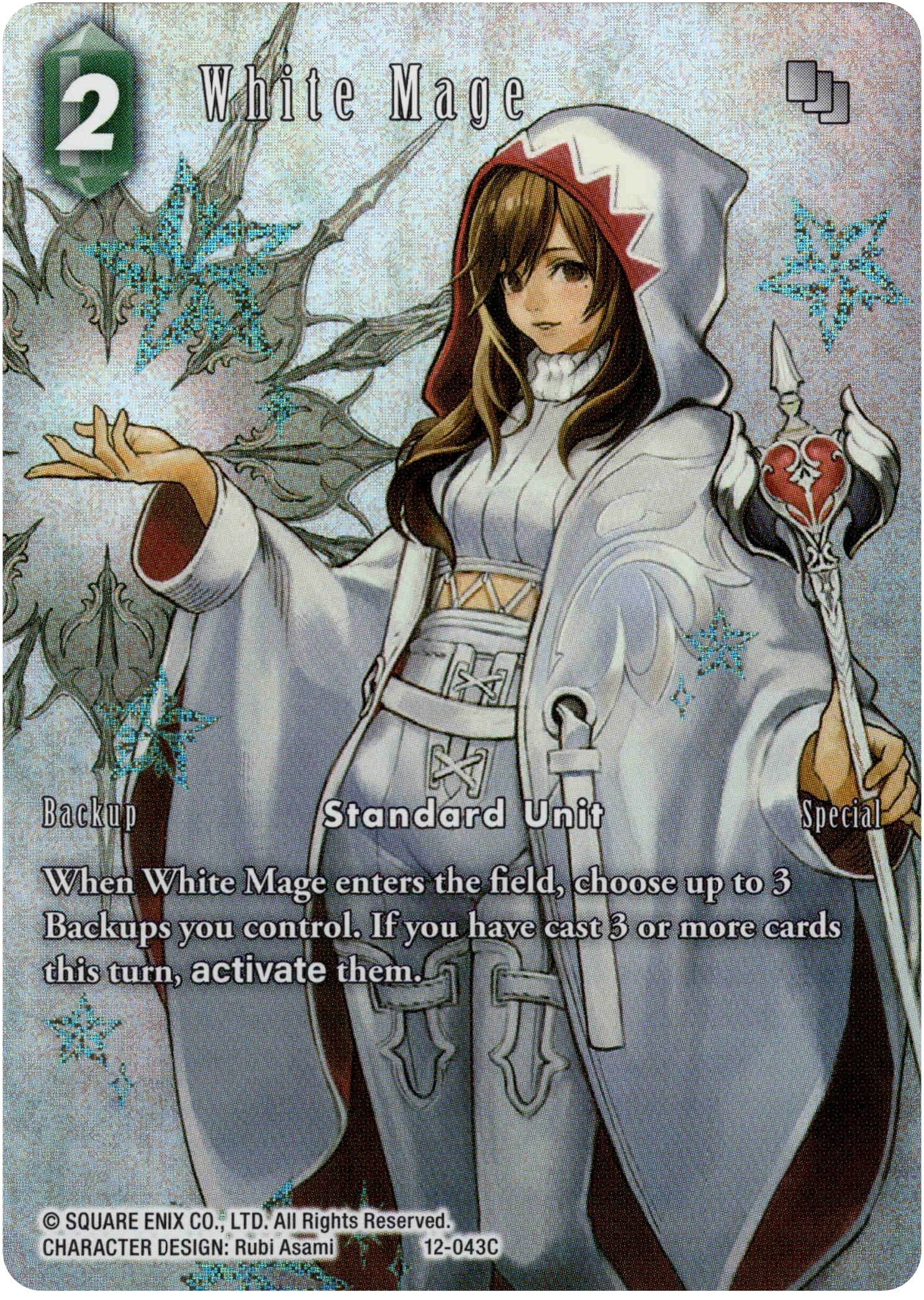 White Mage Full Art - 12-043C - Opus XII - Foil - Card Cavern