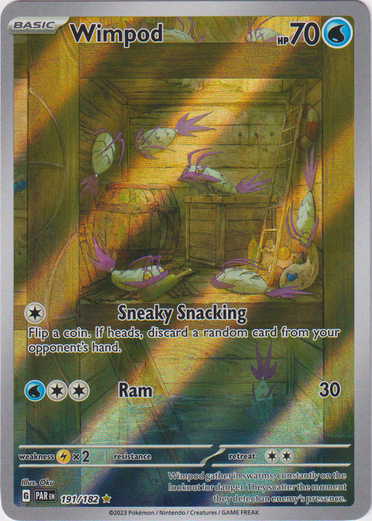 wimpod pokemon card value Wimpod - 191/182 - Paradox Rift