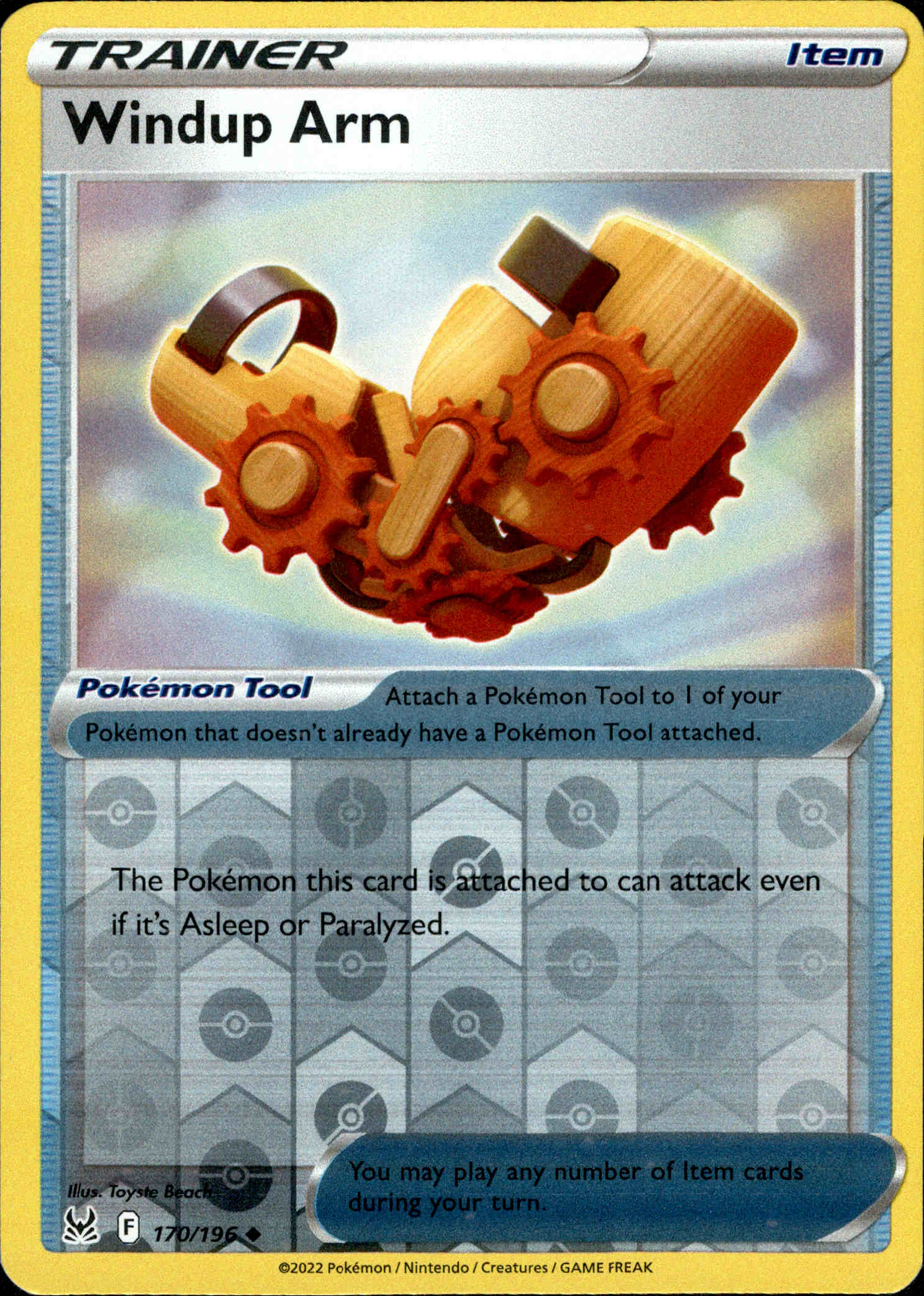 Windup Arm - 170/196 - Lost Origin - Reverse Holo - Card Cavern
