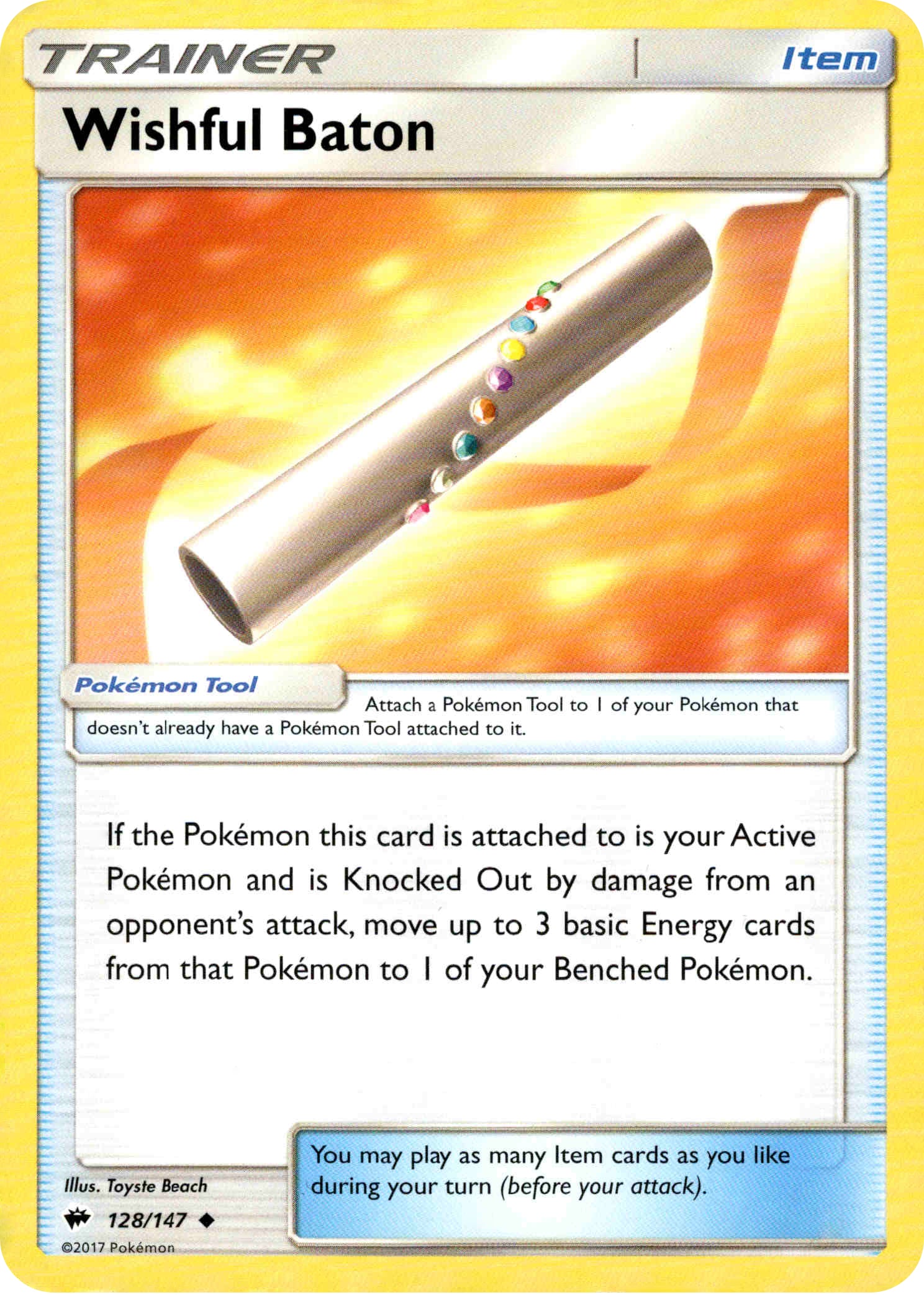 Wishful Baton - 128/147 - Burning Shadows - Card Cavern