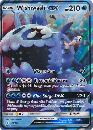 Wishiwashi GX - 38/145 - Guardians Rising - Holo - Card Cavern