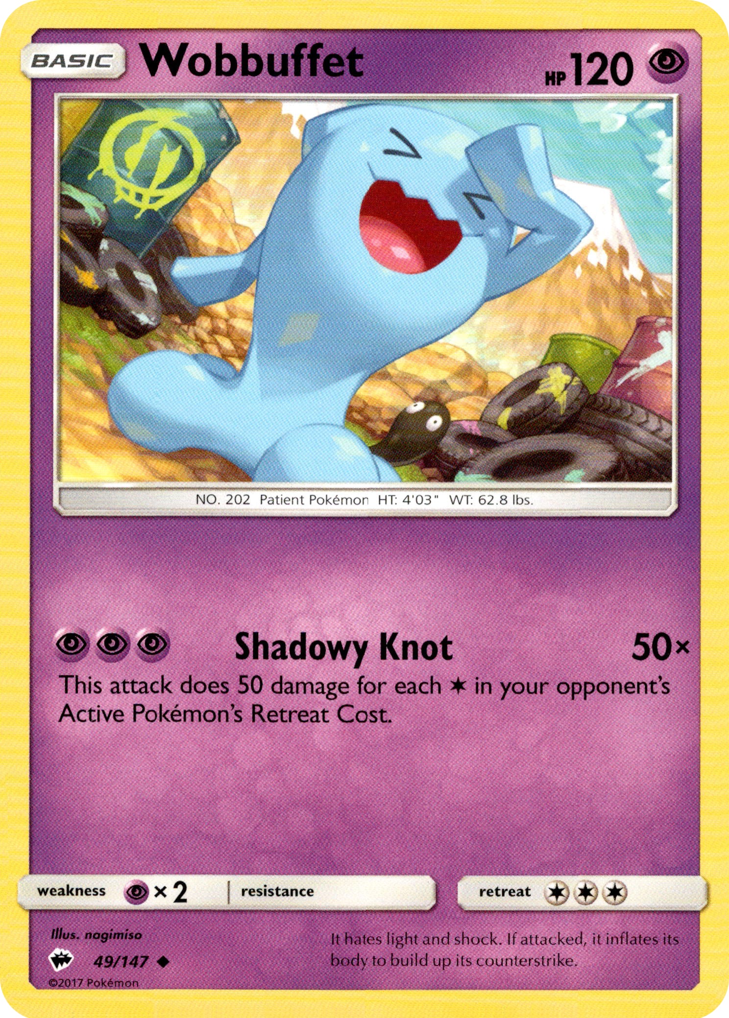 Wobbuffet - 49/147 - Burning Shadows - Card Cavern