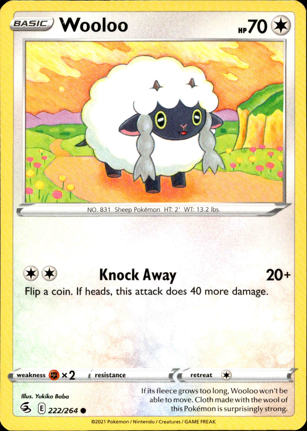 Wooloo - 222/264 - Fusion Strike - Card Cavern