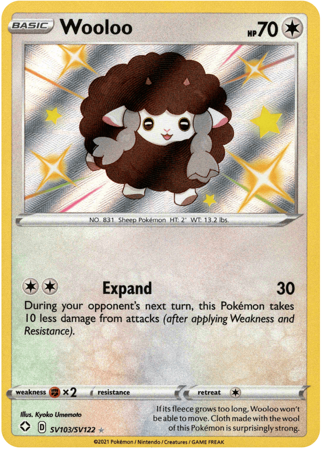 wooloo pokemon cards Wooloo - SV103/SV122 - Shining Fates