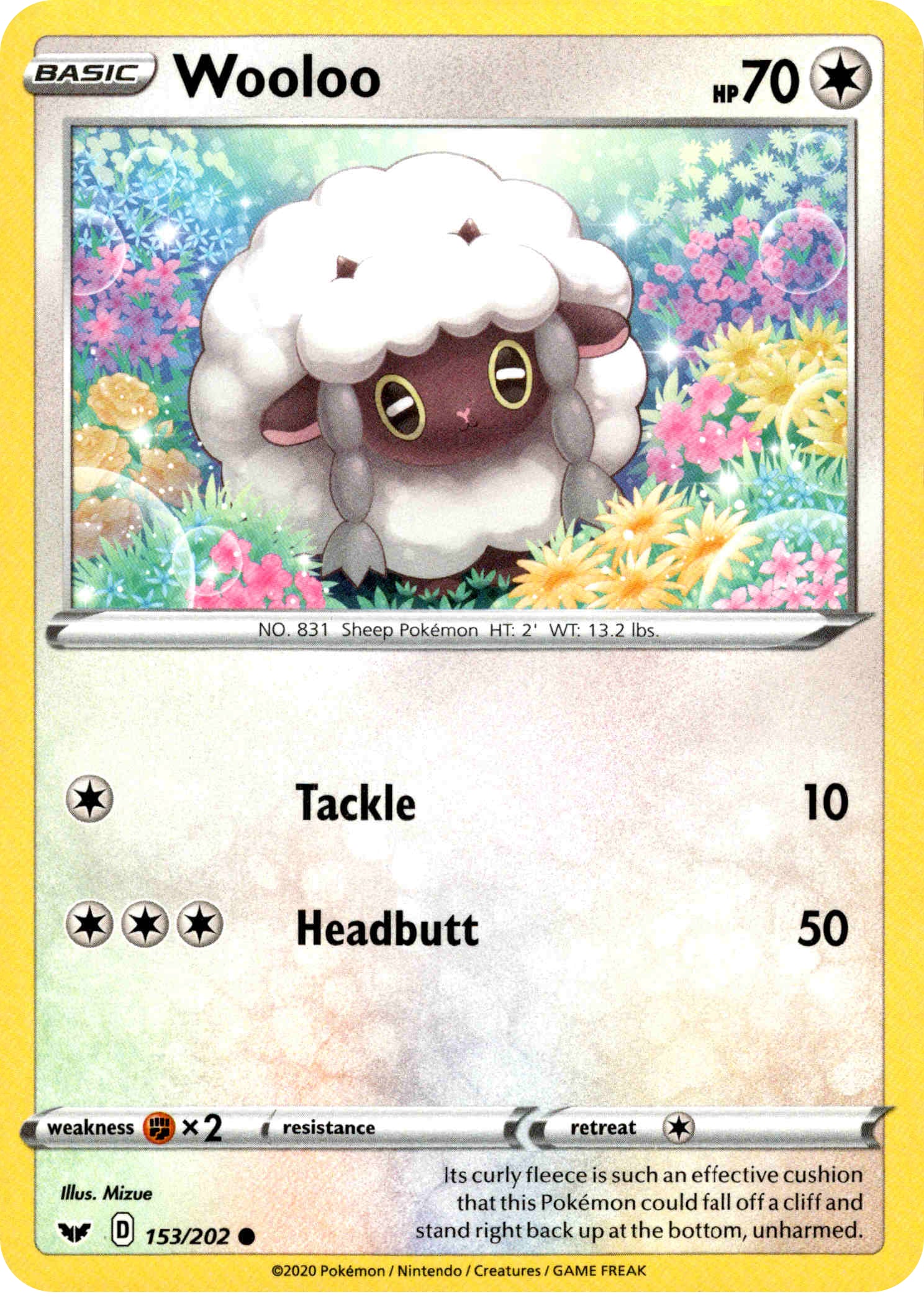 Wooloo - 153/202 - Sword & Shield - Card Cavern