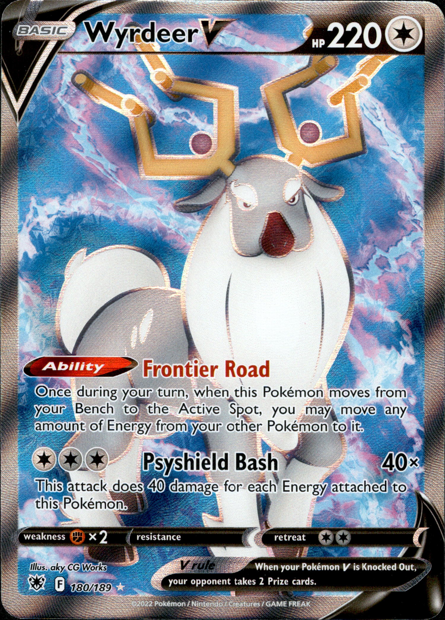 Wyrdeer V Full Art - 180/189 - Astral Radiance - Holo - Card Cavern