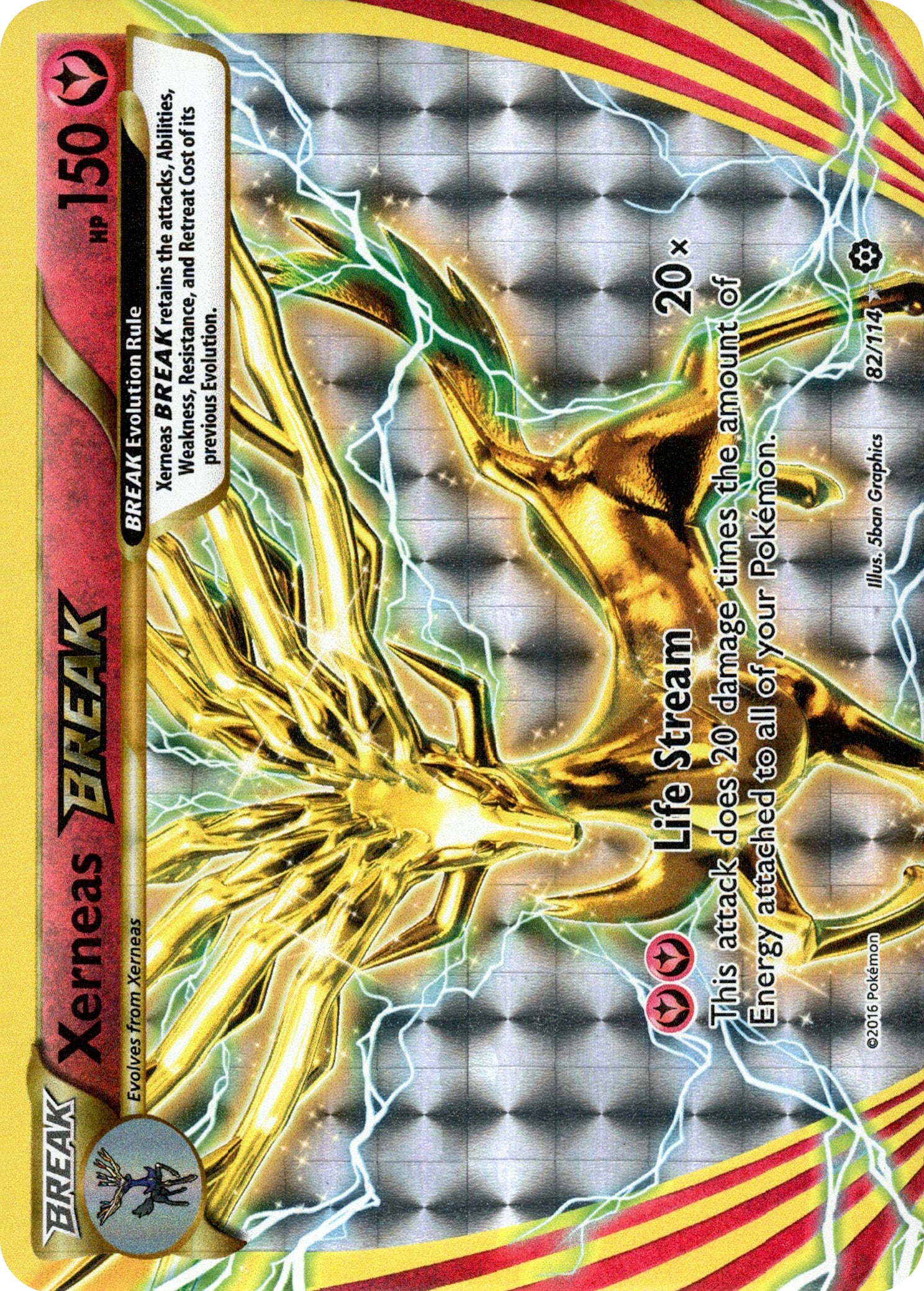 Xerneas BREAK - 82/114 - Steam Siege - Holo - Card Cavern