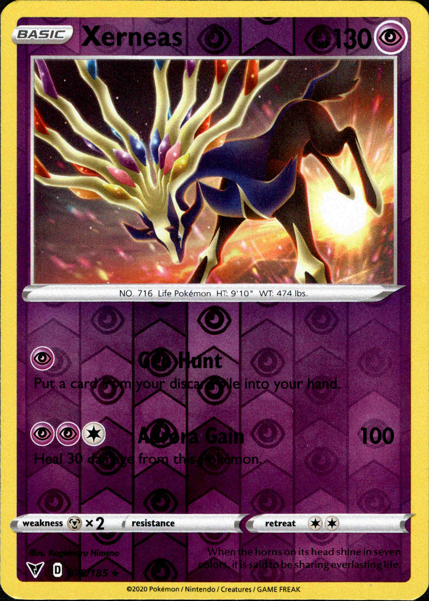 Xerneas - 078/185 - Vivid Voltage - Reverse Holo - Card Cavern