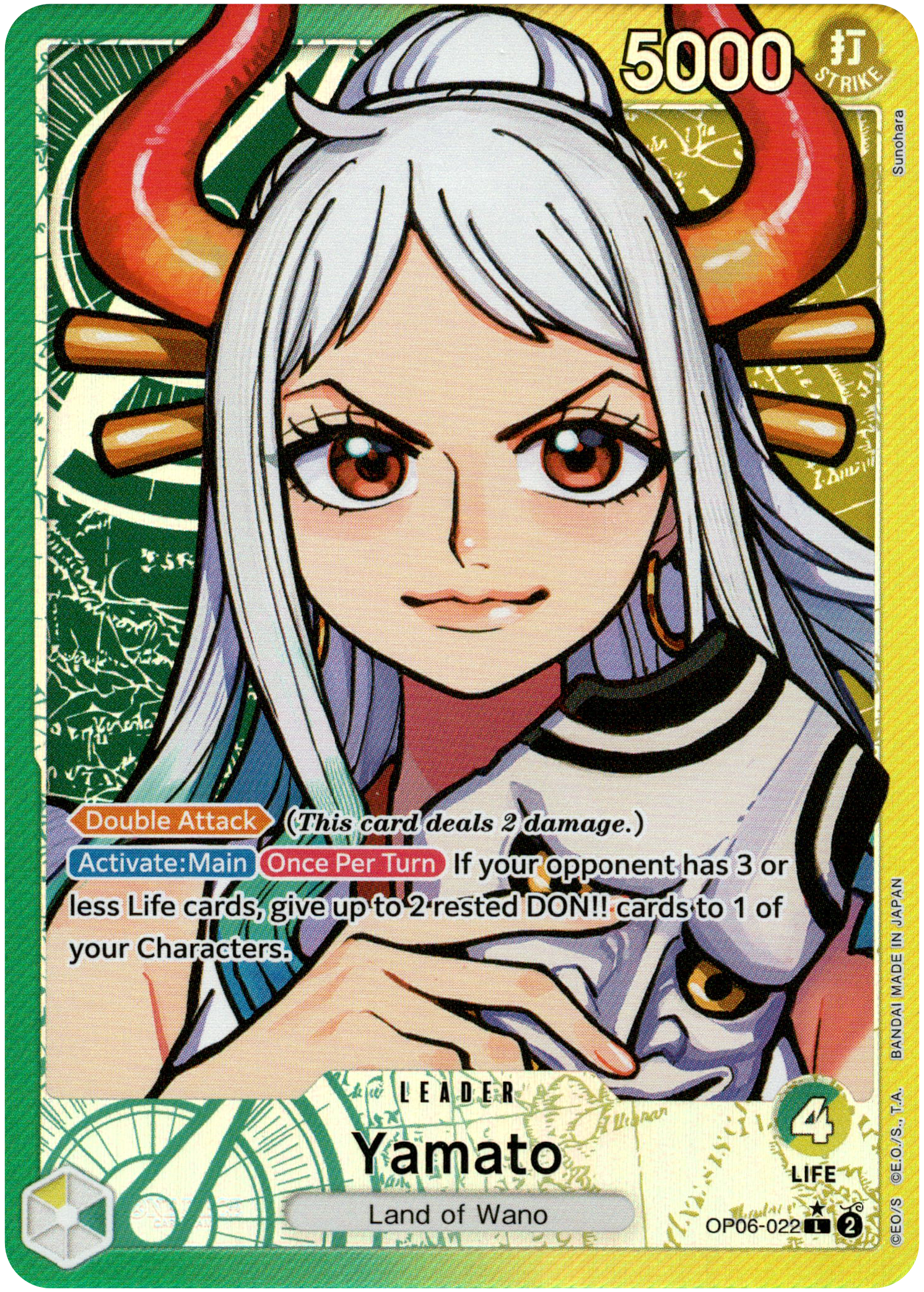 Yamato Alternate Art - OP06-022L - Wings of the Captain - Foil - Card Cavern