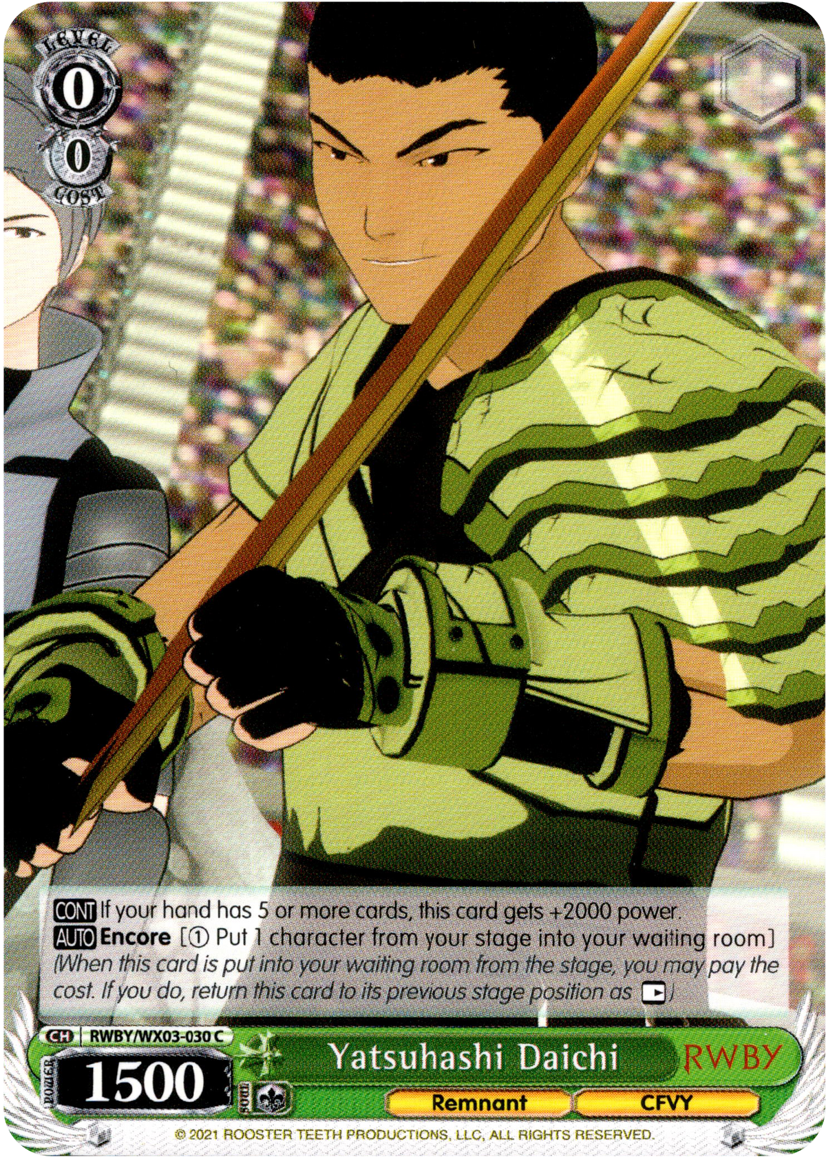 Yatsuhashi Daichi - RWBY/WX03-030 - RWBY - Card Cavern