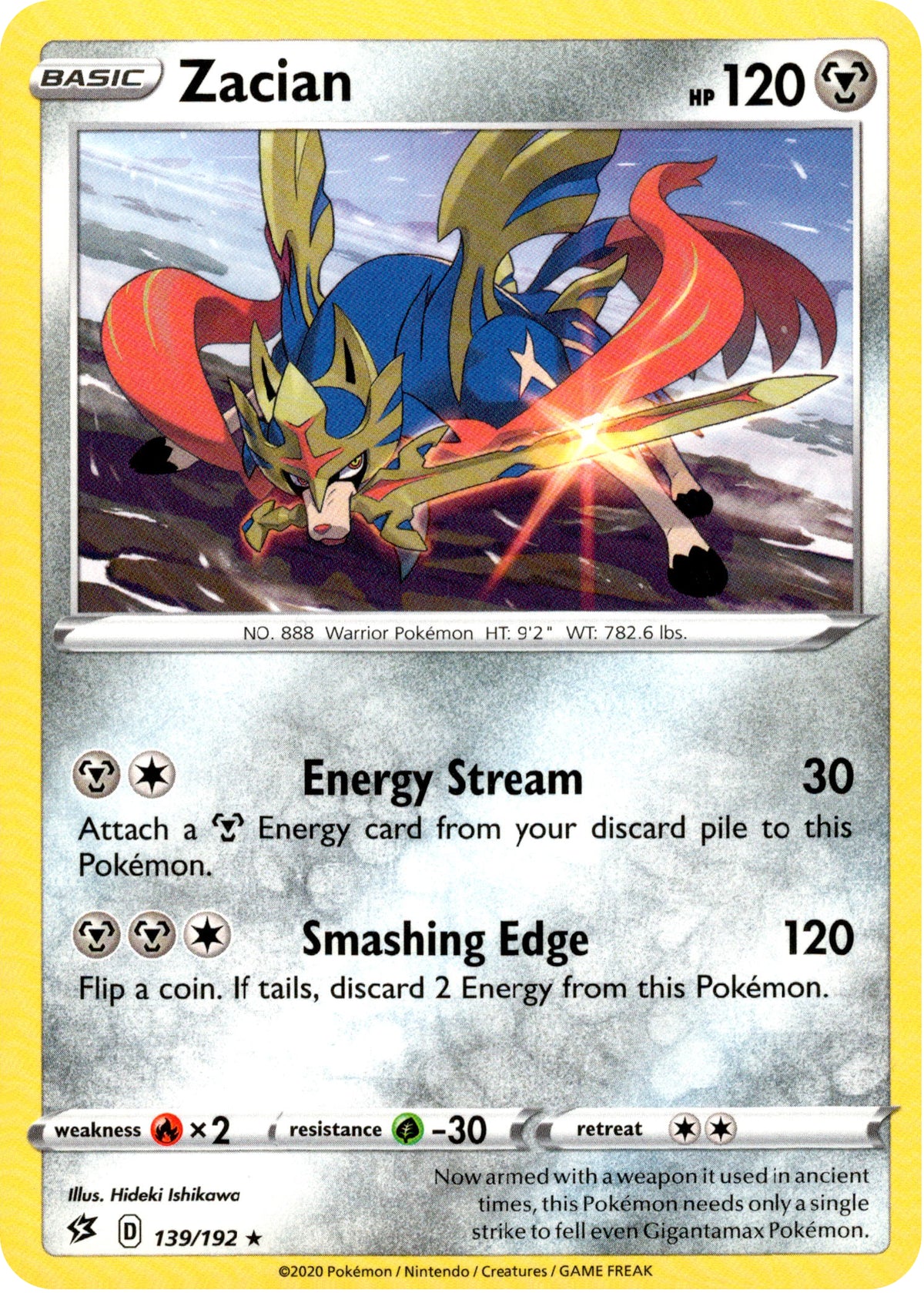 Zacian - 139/192 - Rebel Clash - Card Cavern