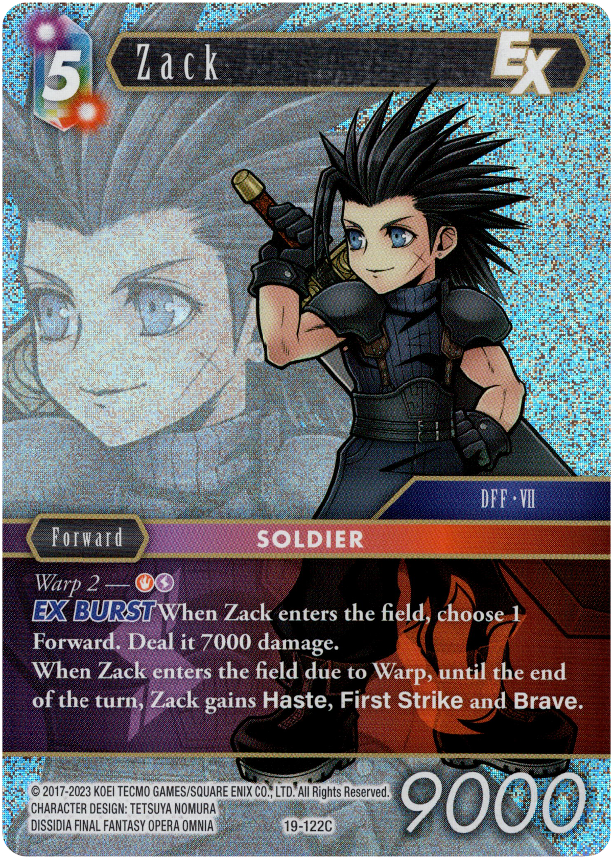 Zack EX - 19-122C - From Nightmares - Foil - Card Cavern