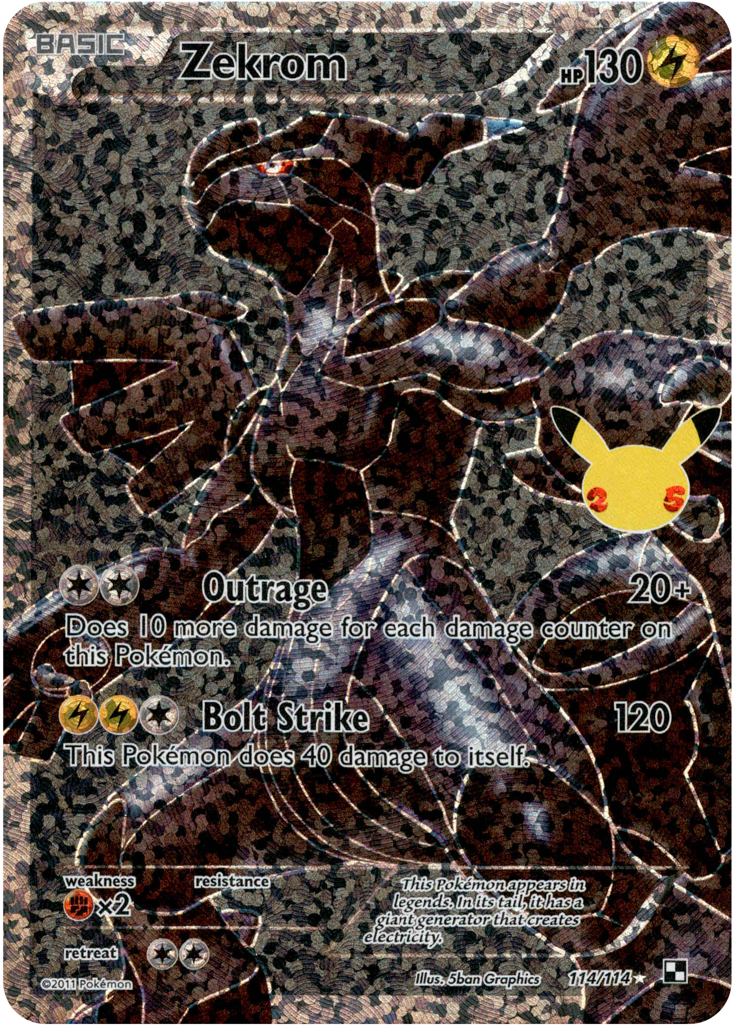 Zekrom (Classic Collection) - 114/114 - Celebrations - Card Cavern