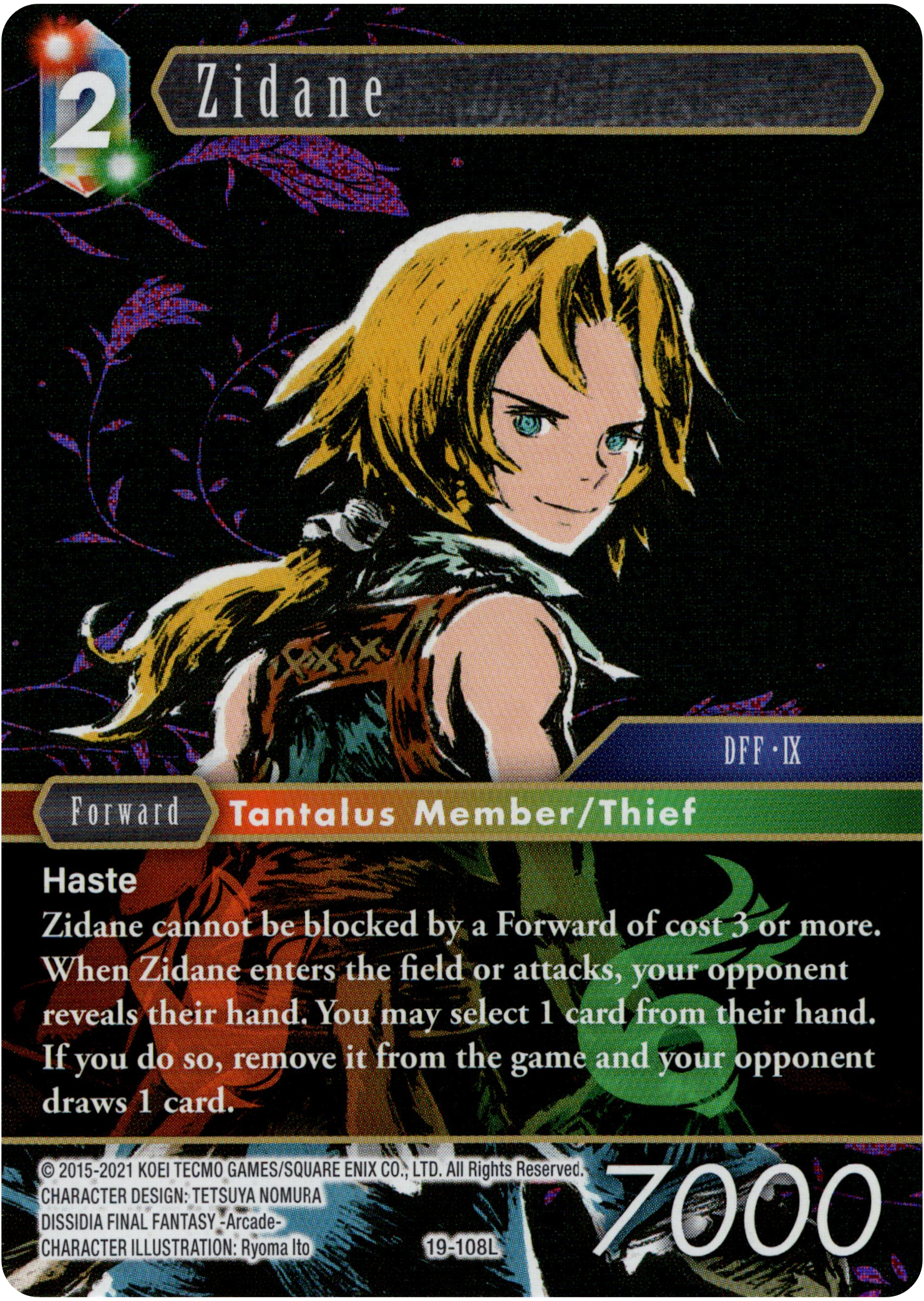 Zidane - 19-108L - From Nightmares - Foil - Card Cavern